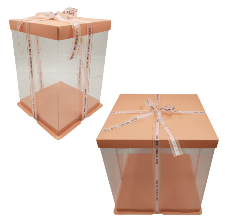 Caja Para Tarta Deluxe Rosa - 38,5 X 40 Cm 2 Caja Para Tarta Deluxe Rosa - 38,5 X 40 Cm - Imagen 2