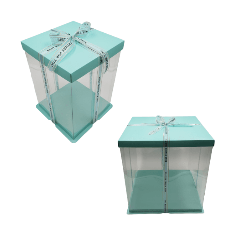 Caja Para Tarta Deluxe Azul - 33,5 X 37 Cm 2 Caja Para Tarta Deluxe Azul - 33,5 X 37 Cm - Imagen 2