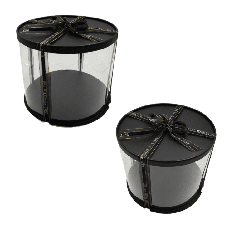 Caja Para Tarta Deluxe Negra - Ø 30 / H 25 Cm 2 Caja Para Tarta Deluxe Negra - Ø 30 / H 25 Cm - Imagen 2