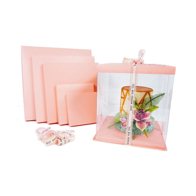 Caja Para Tarta Deluxe Rosa - 38,5 X 40 Cm 3 Caja Para Tarta Deluxe Rosa - 38,5 X 40 Cm - Imagen 3
