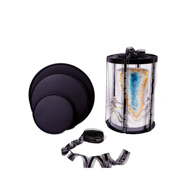 Caja Para Tarta Deluxe Negra - Ø 22 / H 31 Cm 3 Caja Para Tarta Deluxe Negra - Ø 22 / H 31 Cm - Imagen 3