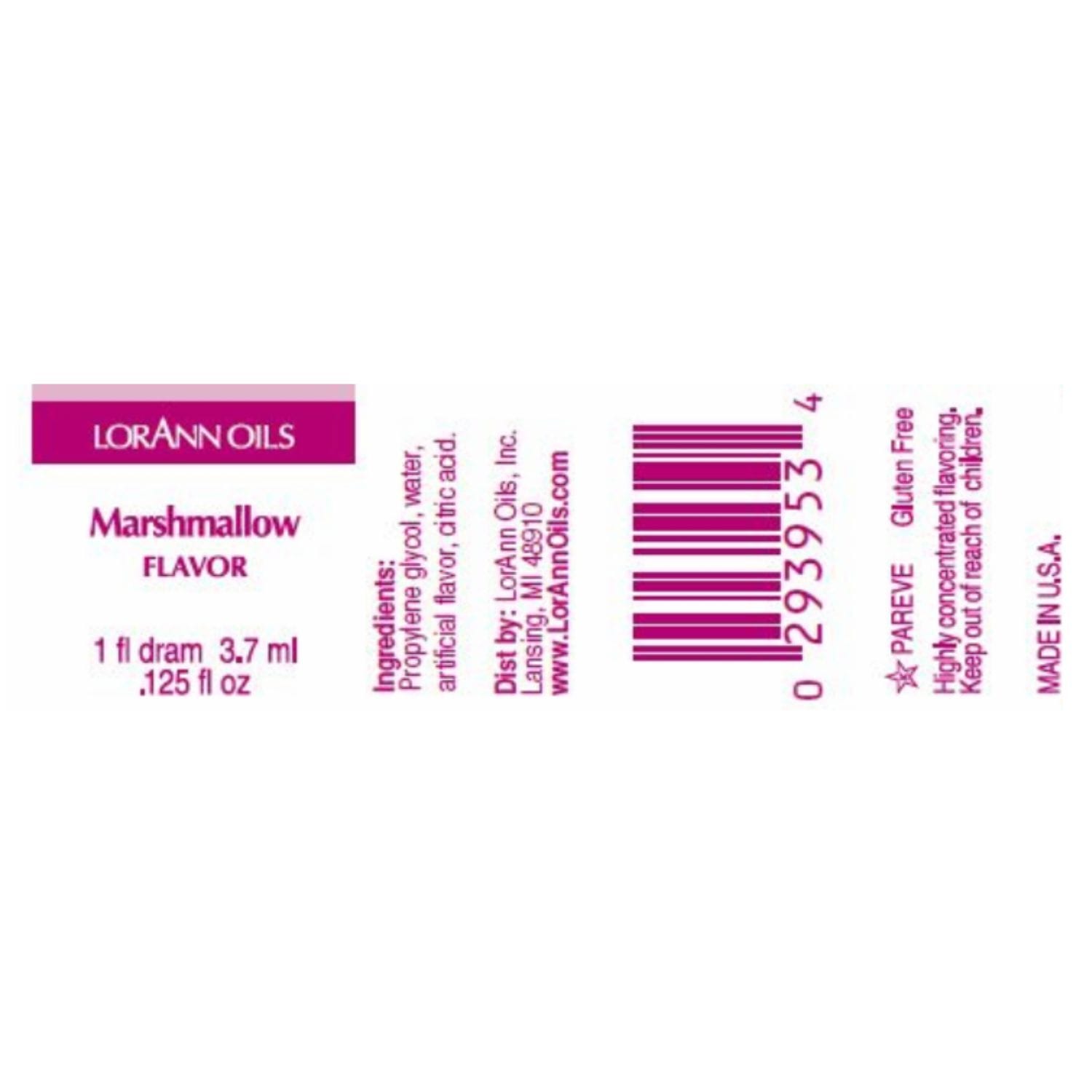 Aroma Concentrado Lorann - Nube / Marshmallow (3,7 Ml) 2 Aroma Concentrado Lorann - Nube / Marshmallow (3,7 Ml) - Imagen 2