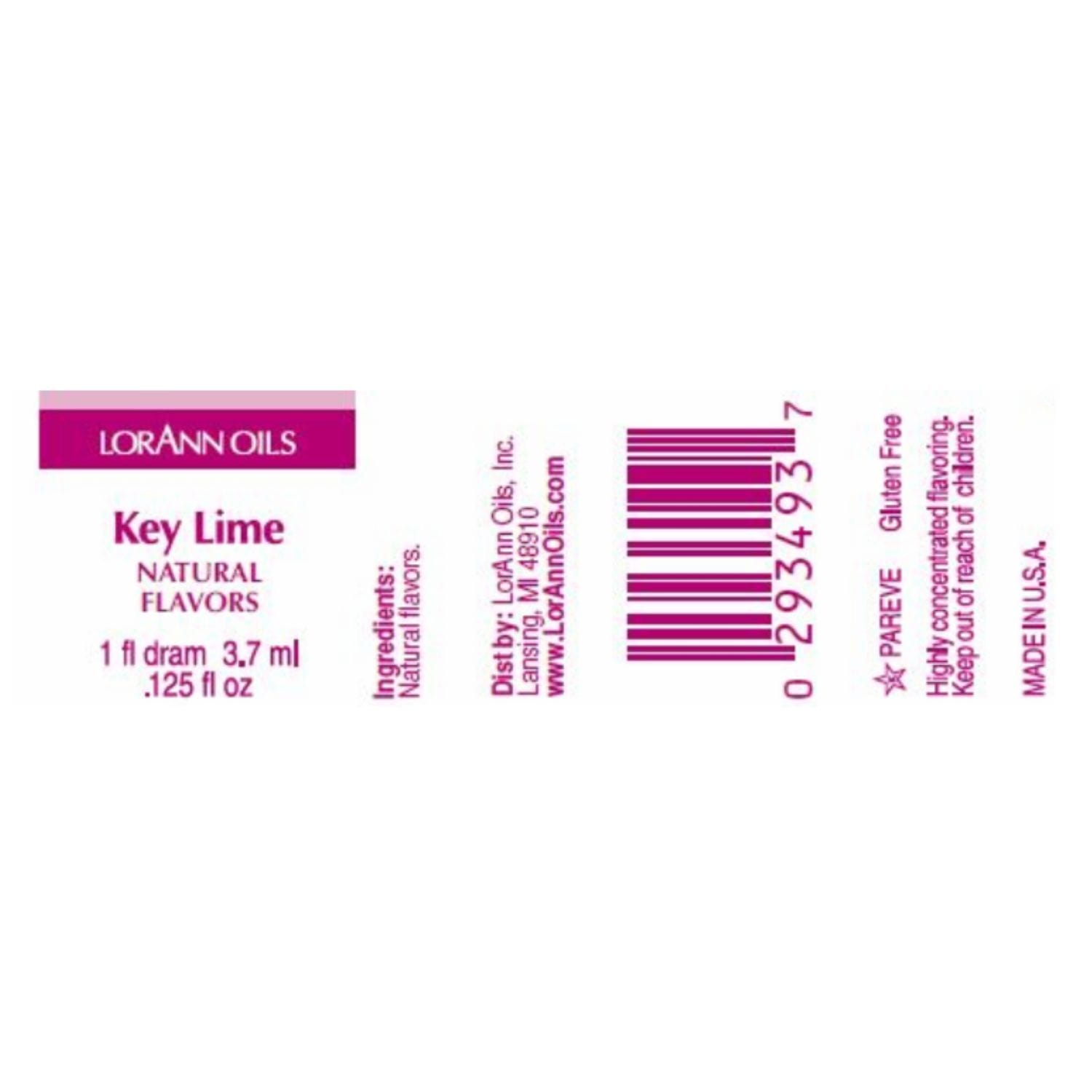 Aceite Aromatico Lorann - Lima Acida / Key Lime (3,7 Ml) 2 Aceite Aromatico Lorann - Lima Acida / Key Lime (3,7 Ml) - Imagen 2