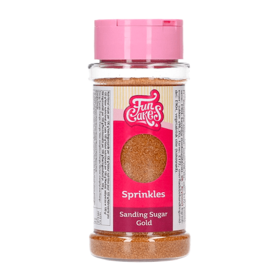 Azucar De Grano Fino "sanding Sugar" Funcakes - Oro (80 G) 2 Azucar De Grano Fino "sanding Sugar" Funcakes - Oro (80 G) - Imagen 2