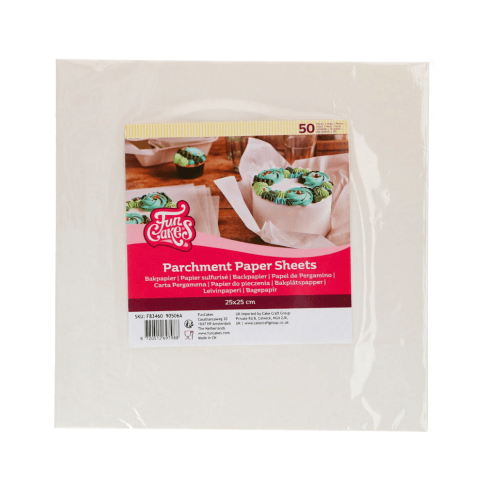Hojas De Papel Pergamino Funcakes - 25 Cm (50 U) 2 Hojas De Papel Pergamino Funcakes - 25 Cm (50 U) - Imagen 2
