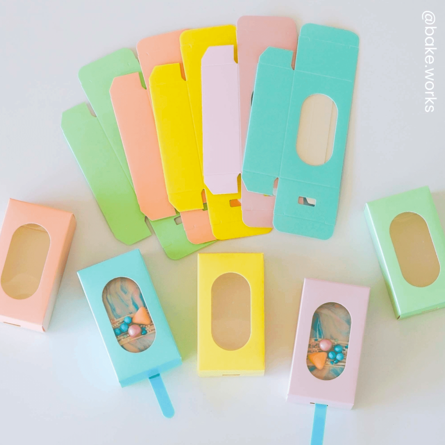 Set Cajas Para Helados "simply Making" - Azul Pastel (10 U) 2 Set Cajas Para Helados "simply Making" - Azul Pastel (10 U) - Imagen 2