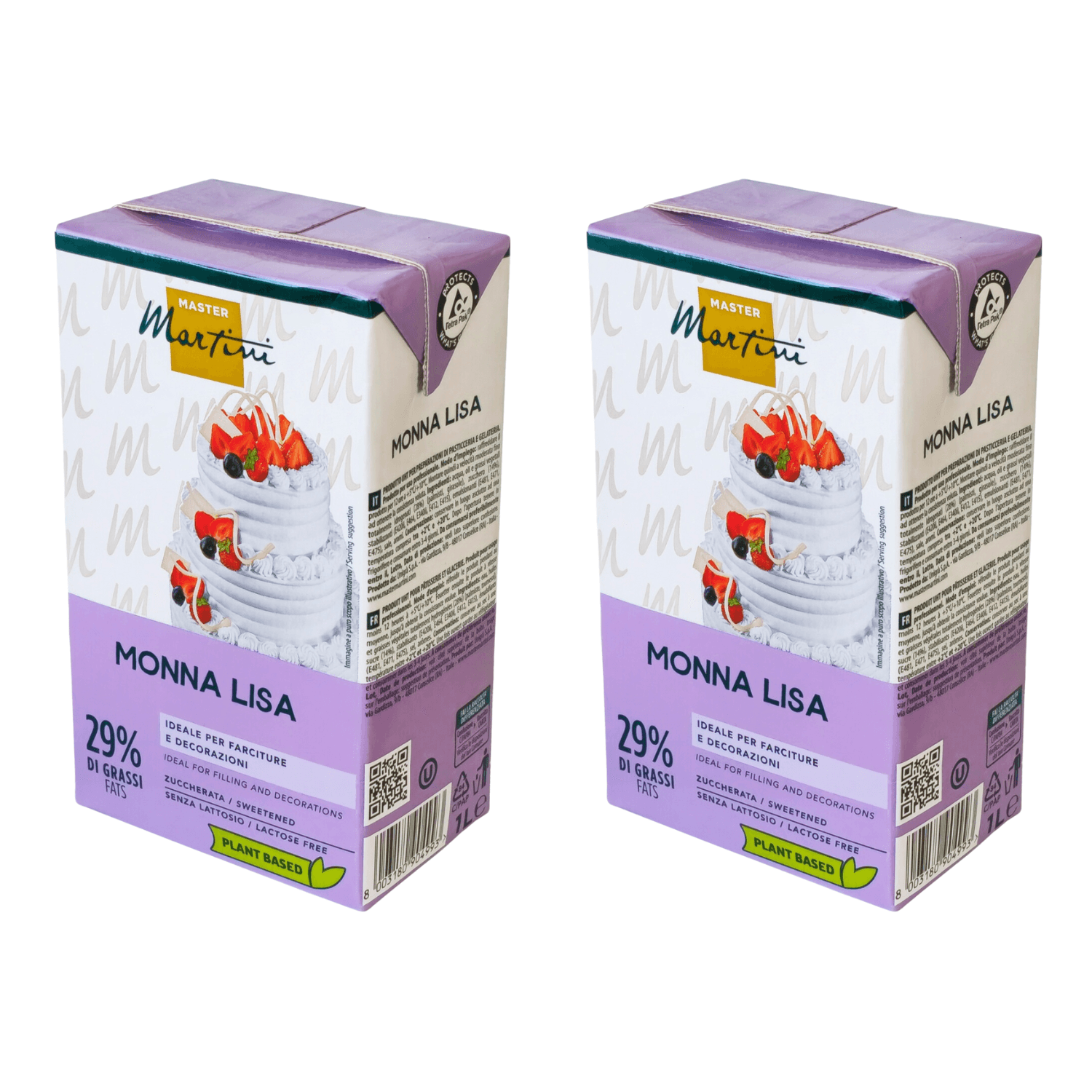Nata Vegetal Monna Lisa Pro - 1 L (2 Unidades) 2 Nata Vegetal Monna Lisa Pro - 1 L (2 Unidades) - Imagen 2