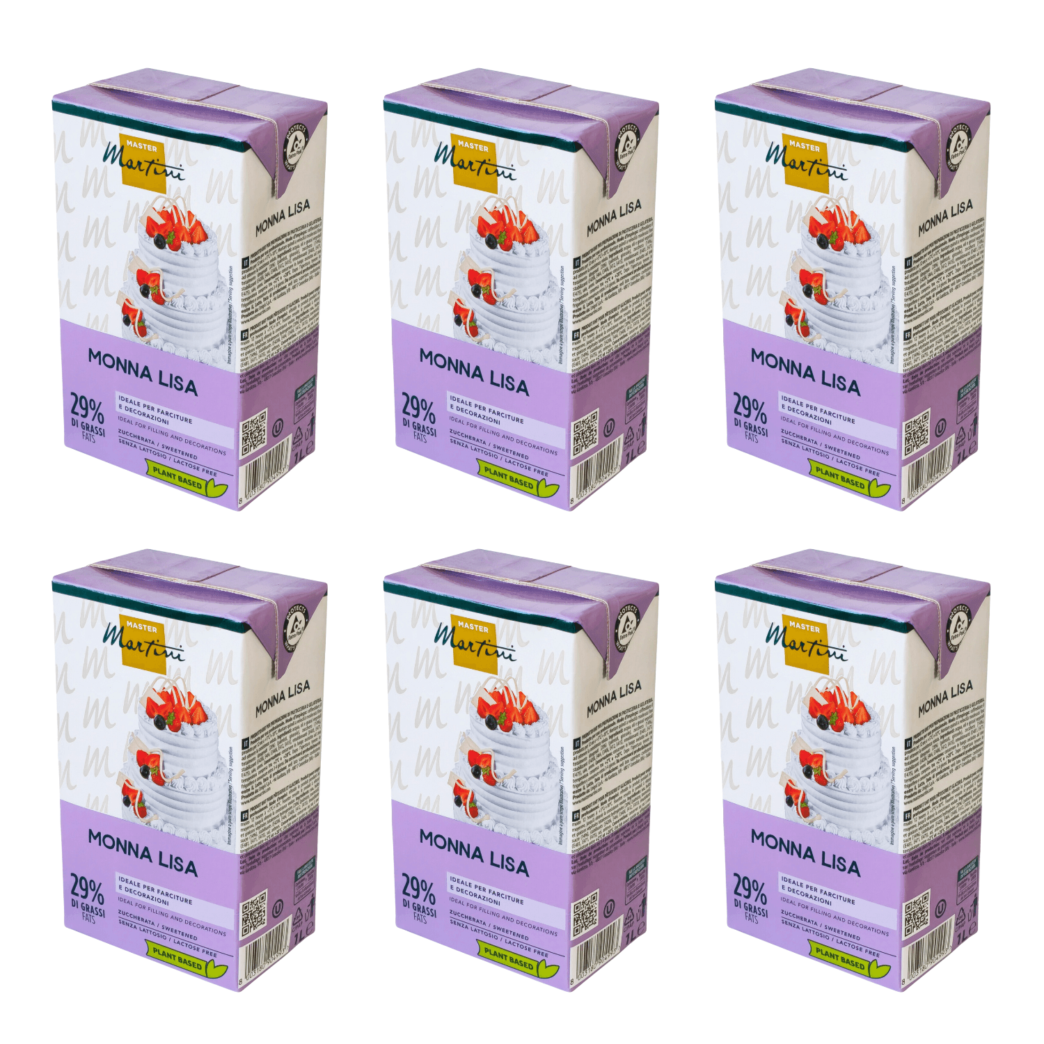 Nata Vegetal Monna Lisa Pro - 1 L (6 Unidades) 2 Nata Vegetal Monna Lisa Pro - 1 L (6 Unidades) - Imagen 2