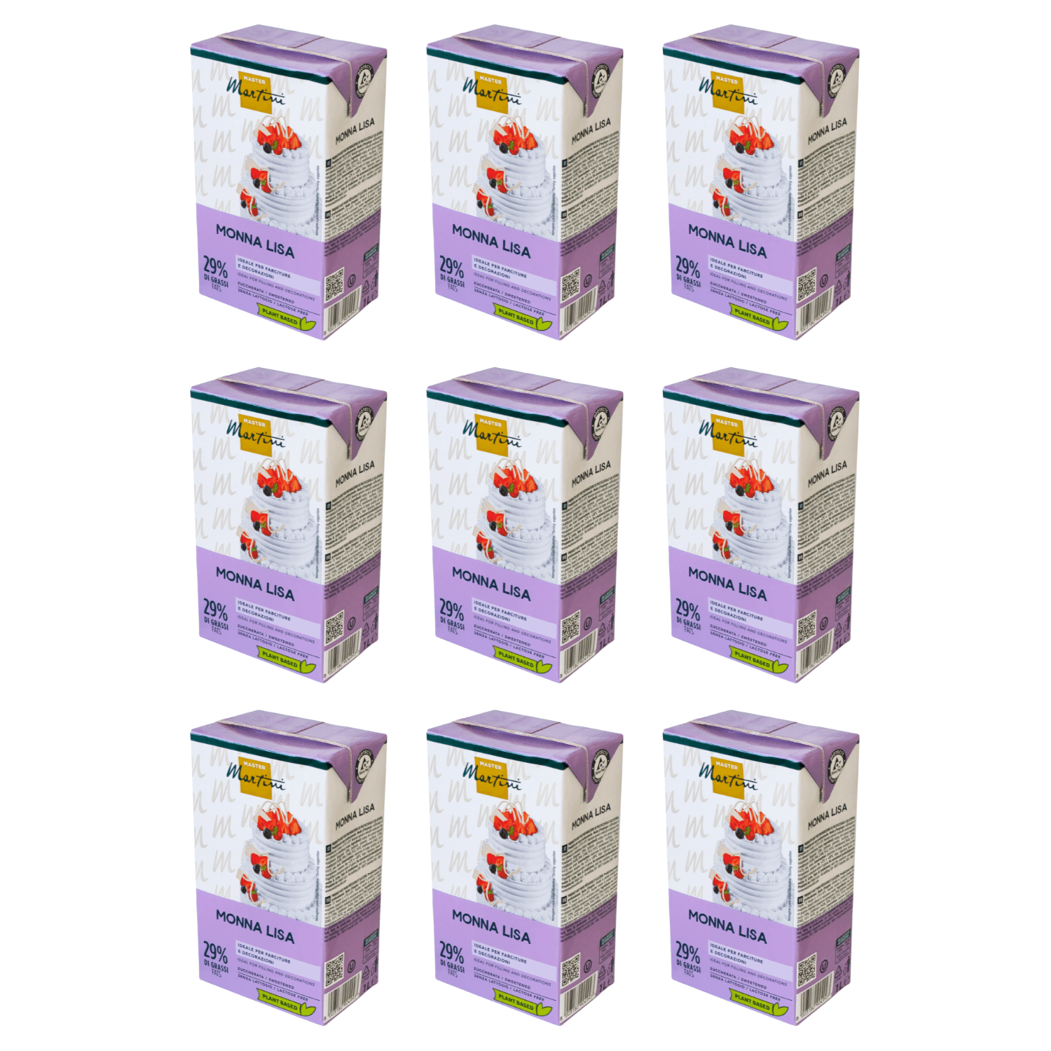 Nata Vegetal Monna Lisa Pro - 1 L (9 Unidades) 2 Nata Vegetal Monna Lisa Pro - 1 L (9 Unidades) - Imagen 2