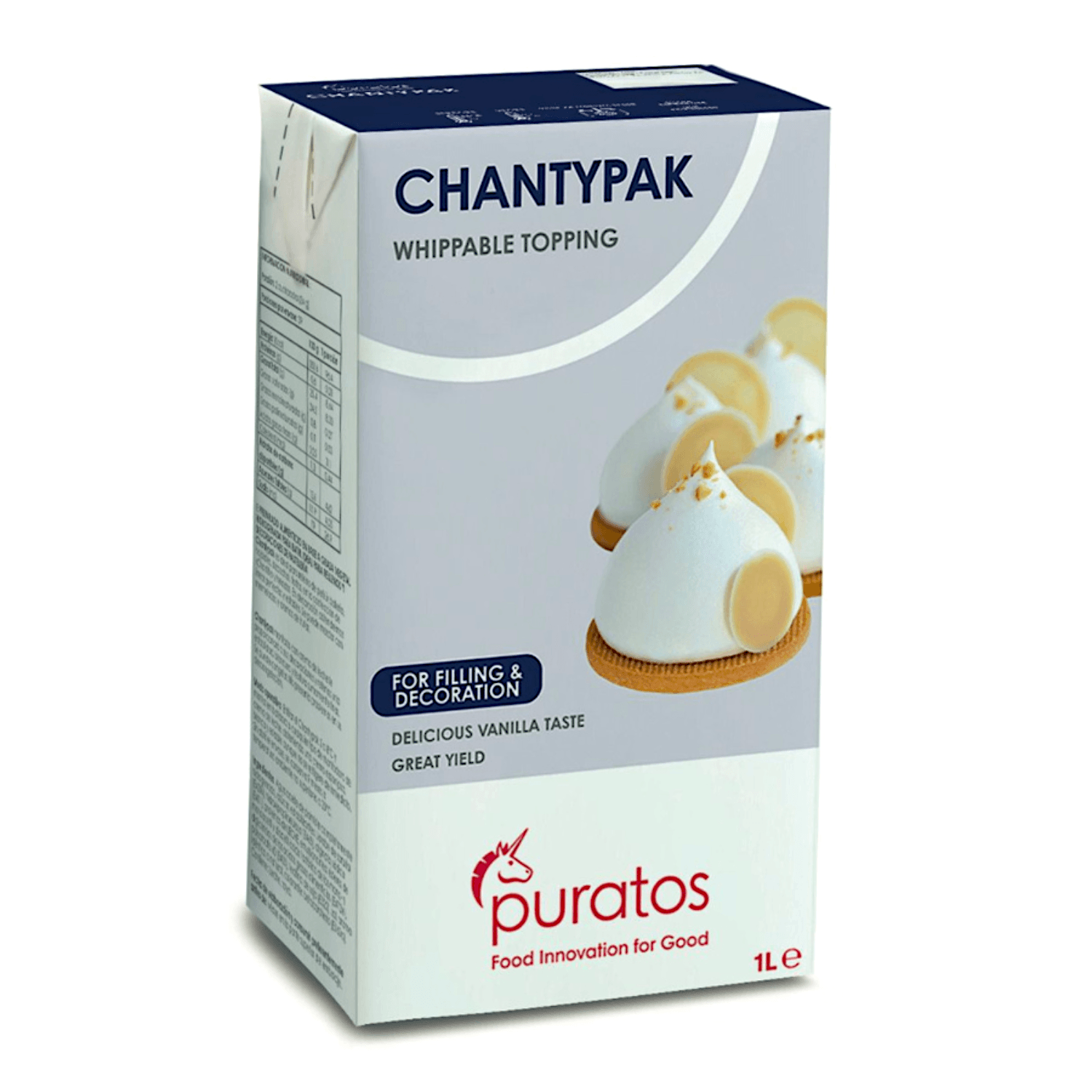 Nata Vegetal Chantypak 1 L - (3 Unidades) 1 Nata Vegetal Chantypak 1 L - (3 Unidades)
