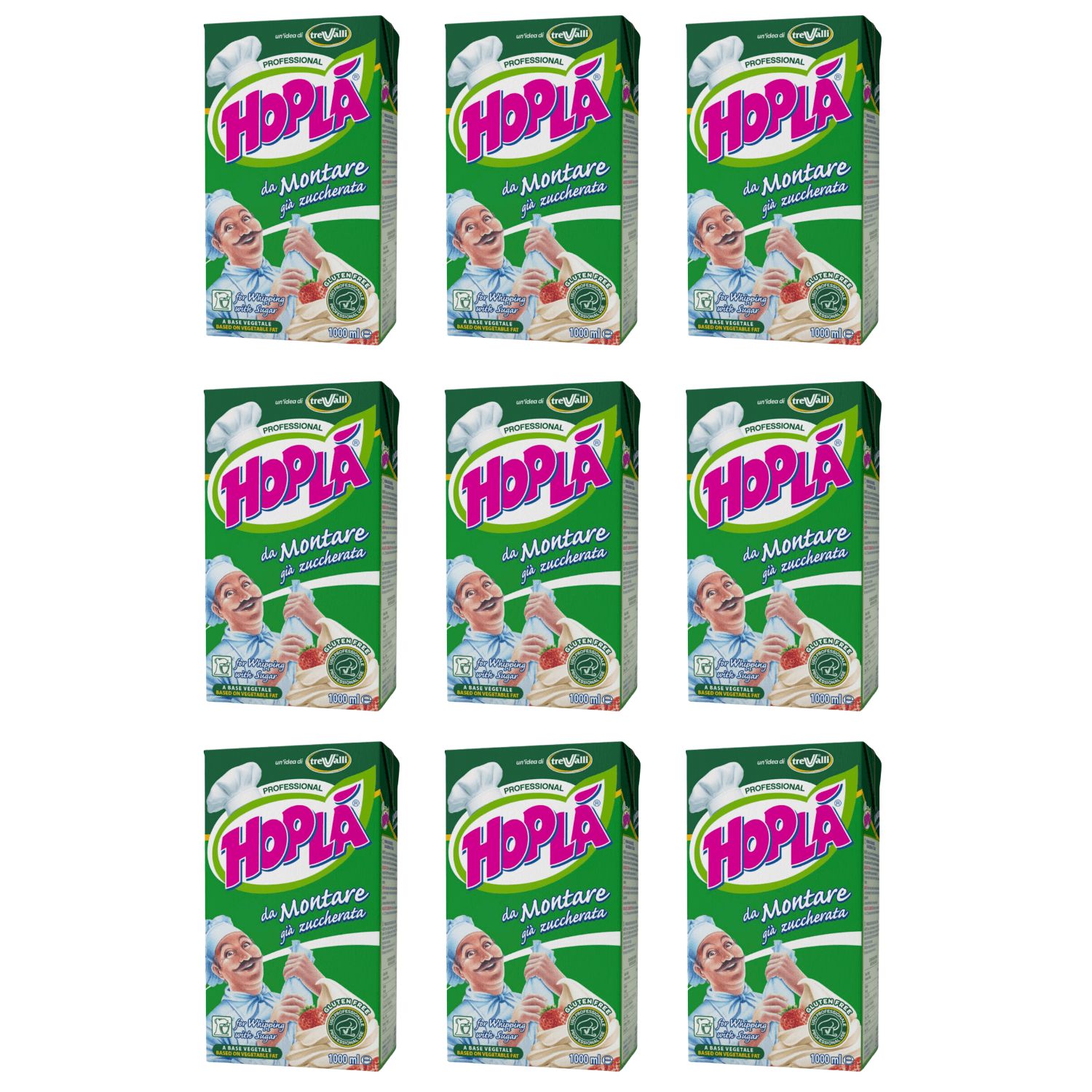 Nata Vegetal Azucarada Hopla 1 L - (9 Unidades) 2 Nata Vegetal Azucarada Hopla 1 L - (9 Unidades) - Imagen 2