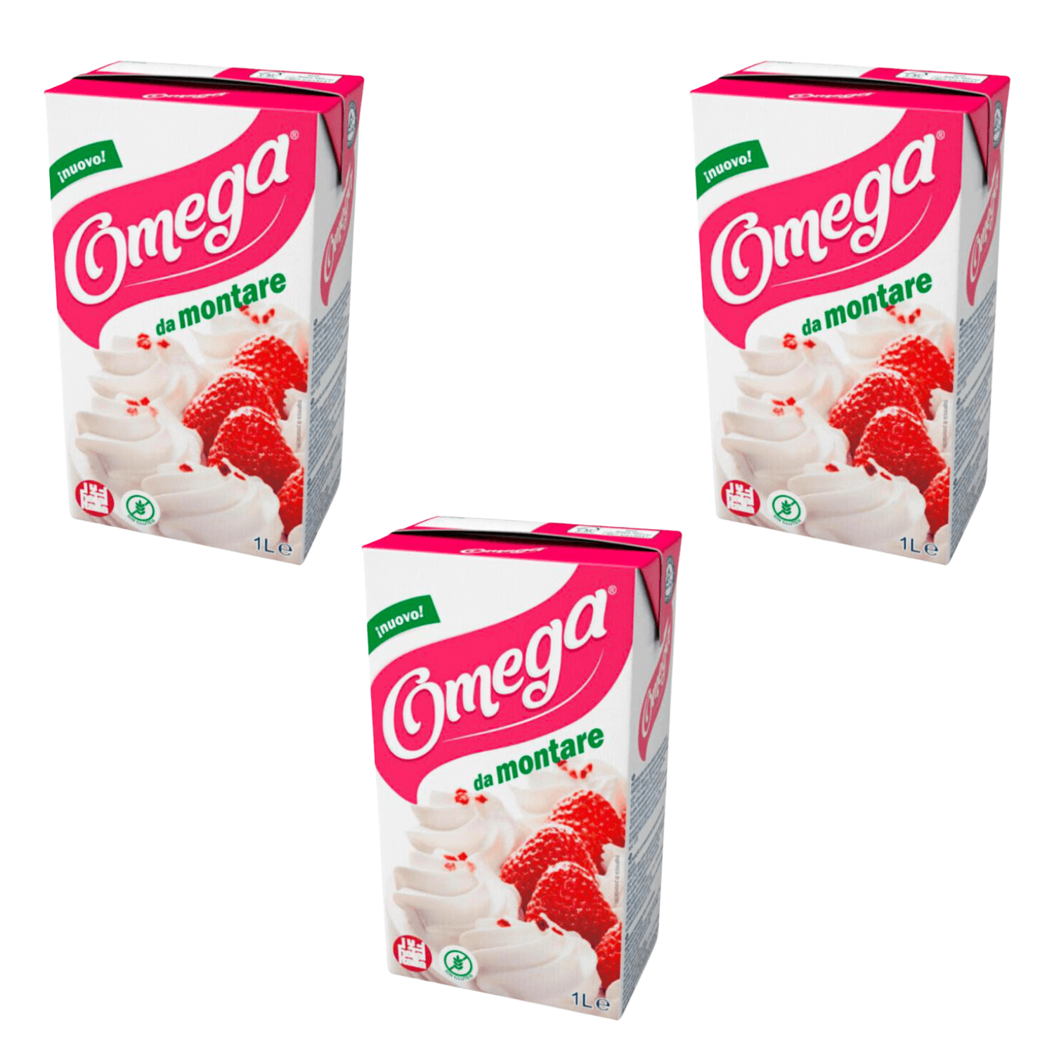 Nata Vegetal Omega 1 L - (3 Unidades) 2 Nata Vegetal Omega 1 L - (3 Unidades) - Imagen 2