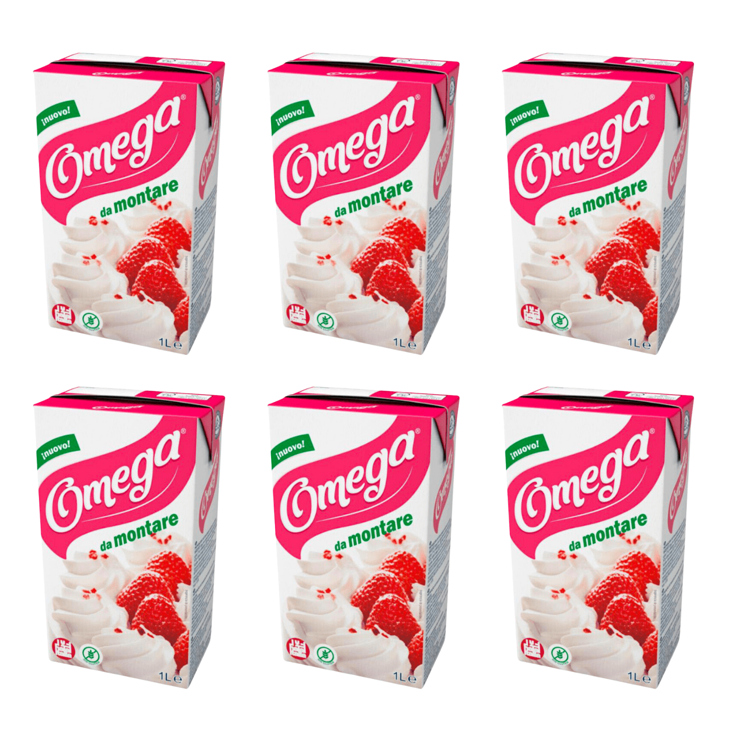 Nata Vegetal Omega 1 L - (6 Unidades) 2 Nata Vegetal Omega 1 L - (6 Unidades) - Imagen 2