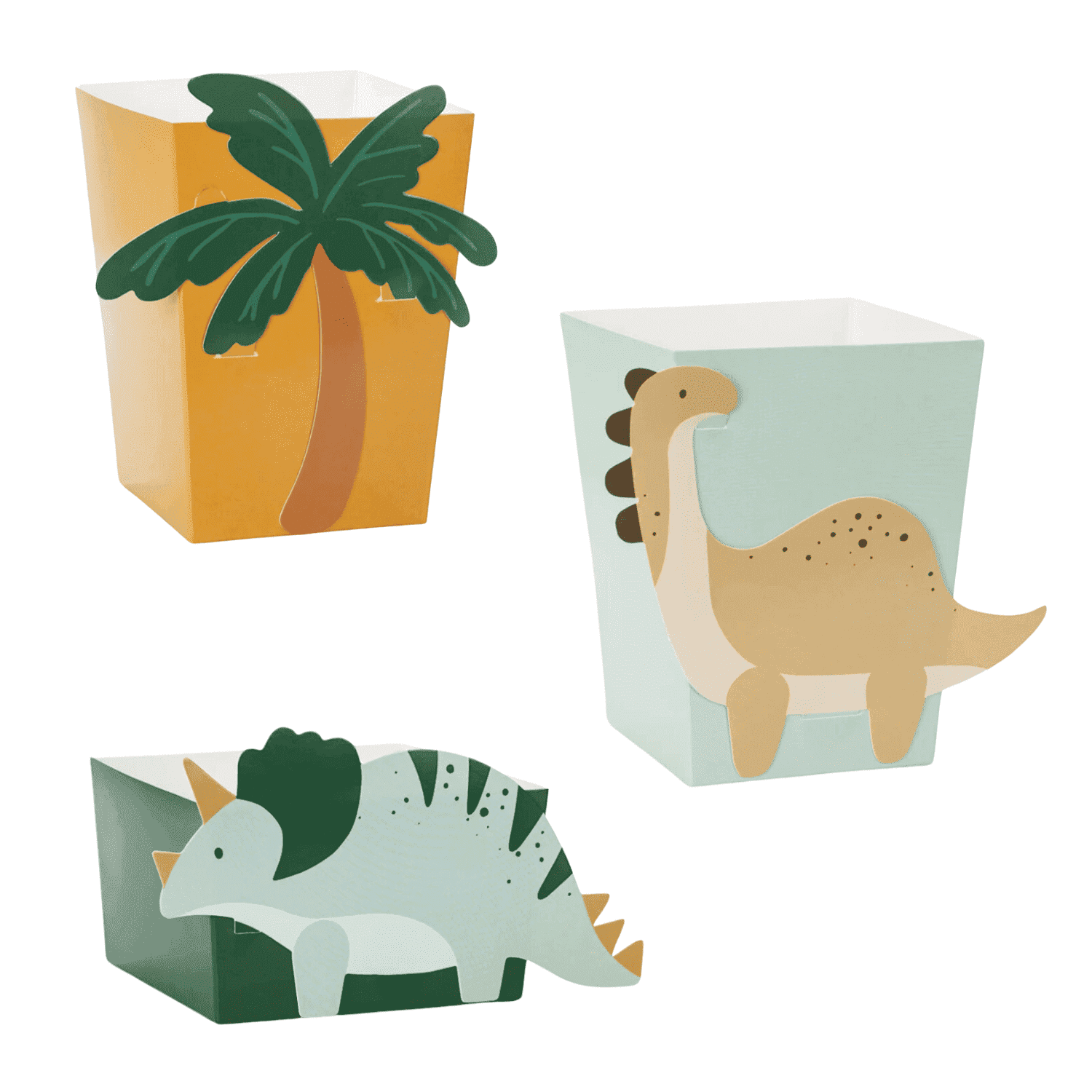 Cajas De Papel Para Snacks Partydeco - Dinosaurios 1 Cajas De Papel Para Snacks Partydeco - Dinosaurios