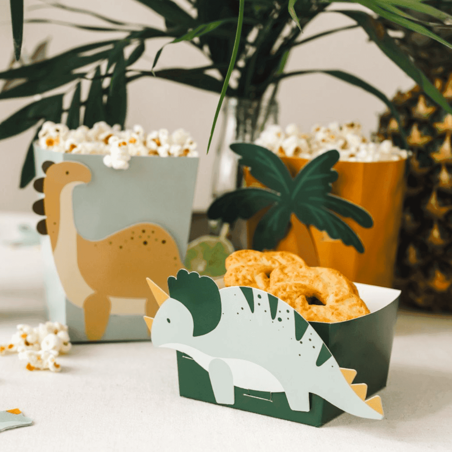 Cajas De Papel Para Snacks Partydeco - Dinosaurios 4 Cajas De Papel Para Snacks Partydeco - Dinosaurios - Imagen 4