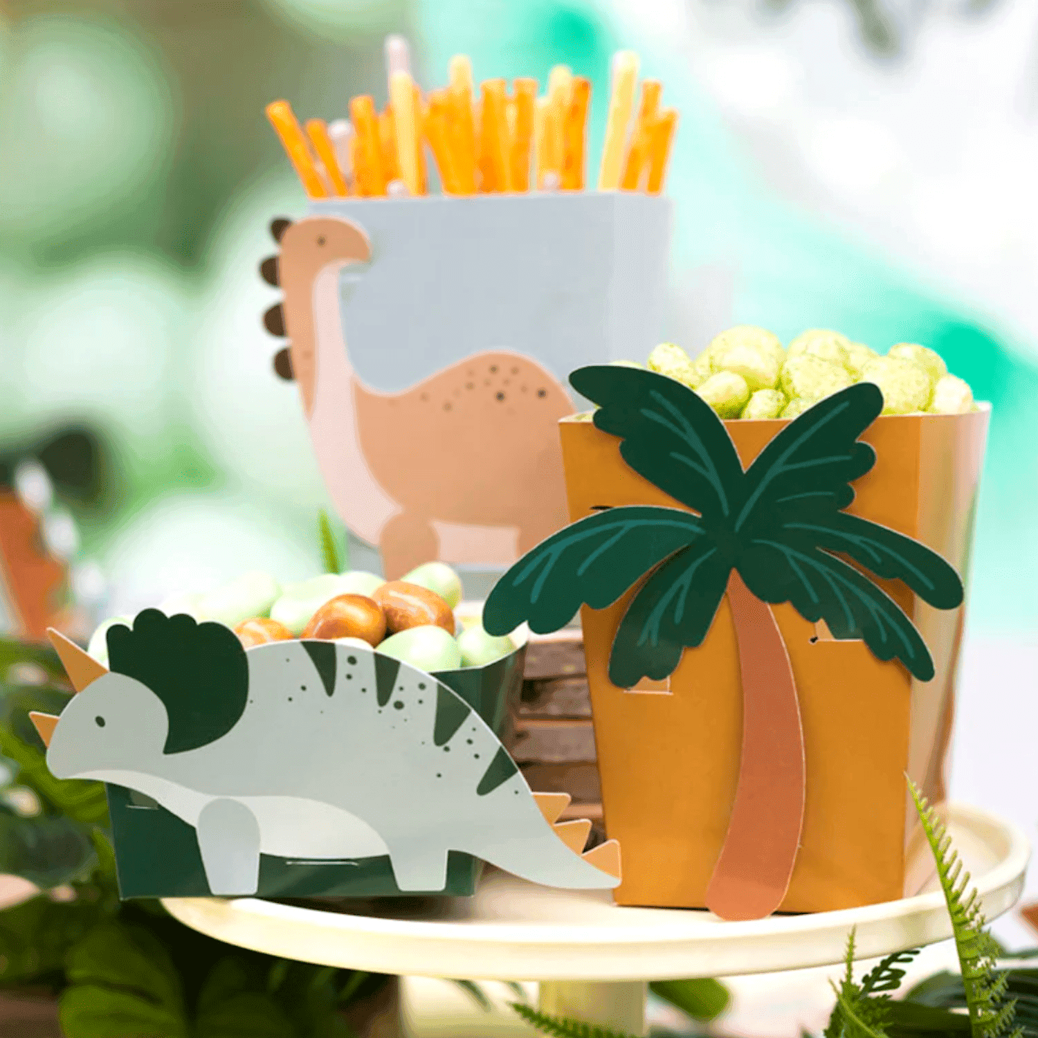 Cajas De Papel Para Snacks Partydeco - Dinosaurios 2 Cajas De Papel Para Snacks Partydeco - Dinosaurios - Imagen 2