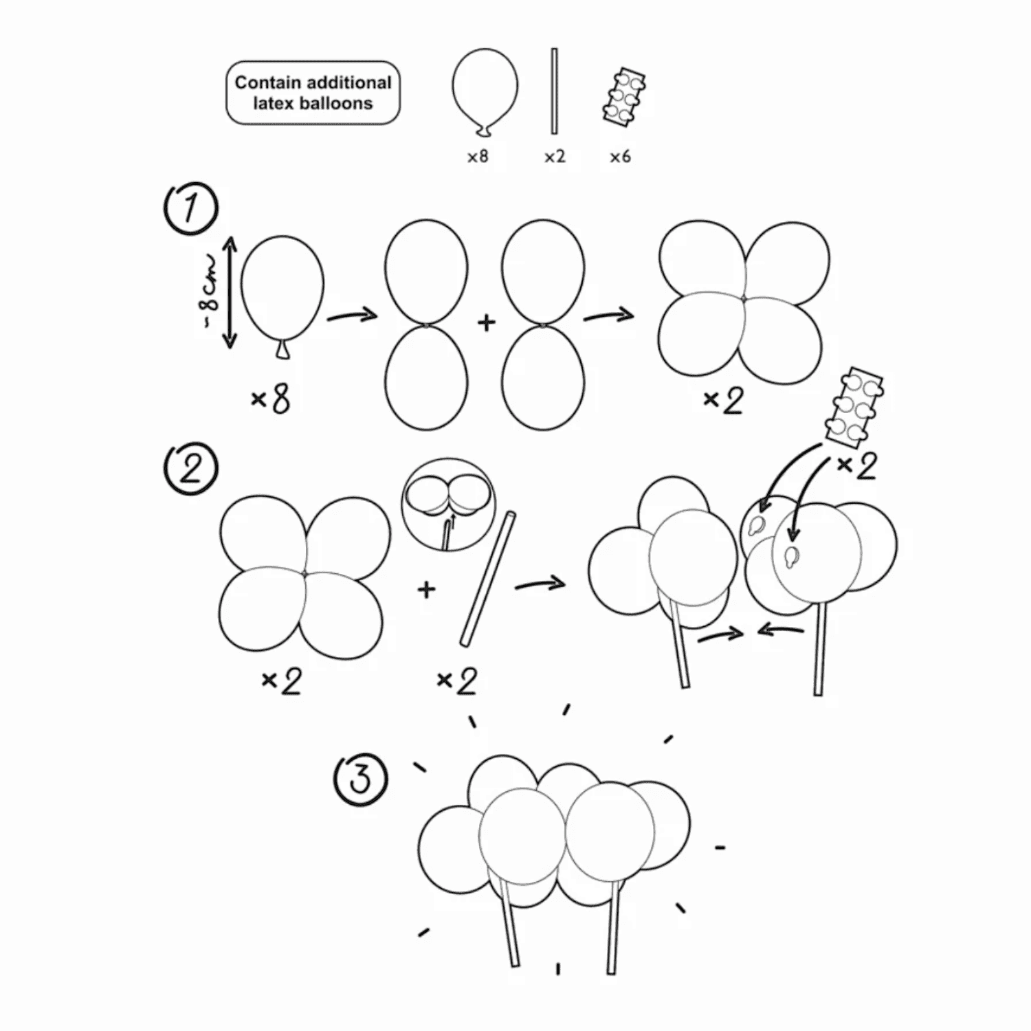 Topper Para Tarta Globos Partydeco - Azules 3 Topper Para Tarta Globos Partydeco - Azules - Imagen 3