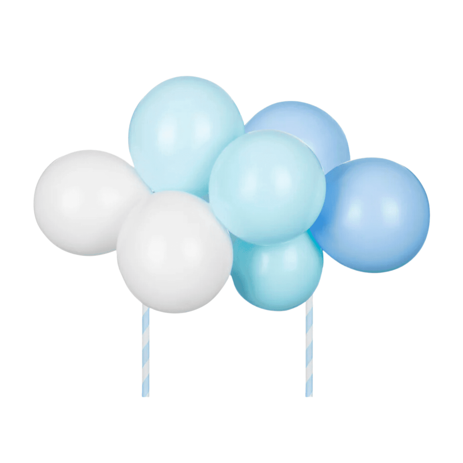 Topper Para Tarta Globos Partydeco - Azules 1 Topper Para Tarta Globos Partydeco - Azules