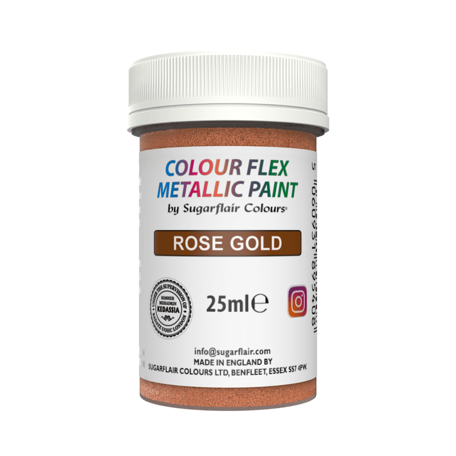 Pintura Metalizada Comestible Sugarflair - Rose Gold / Oro Rosado (25 Ml) 1 Pintura Metalizada Comestible Sugarflair - Rose Gold / Oro Rosado (25 Ml)
