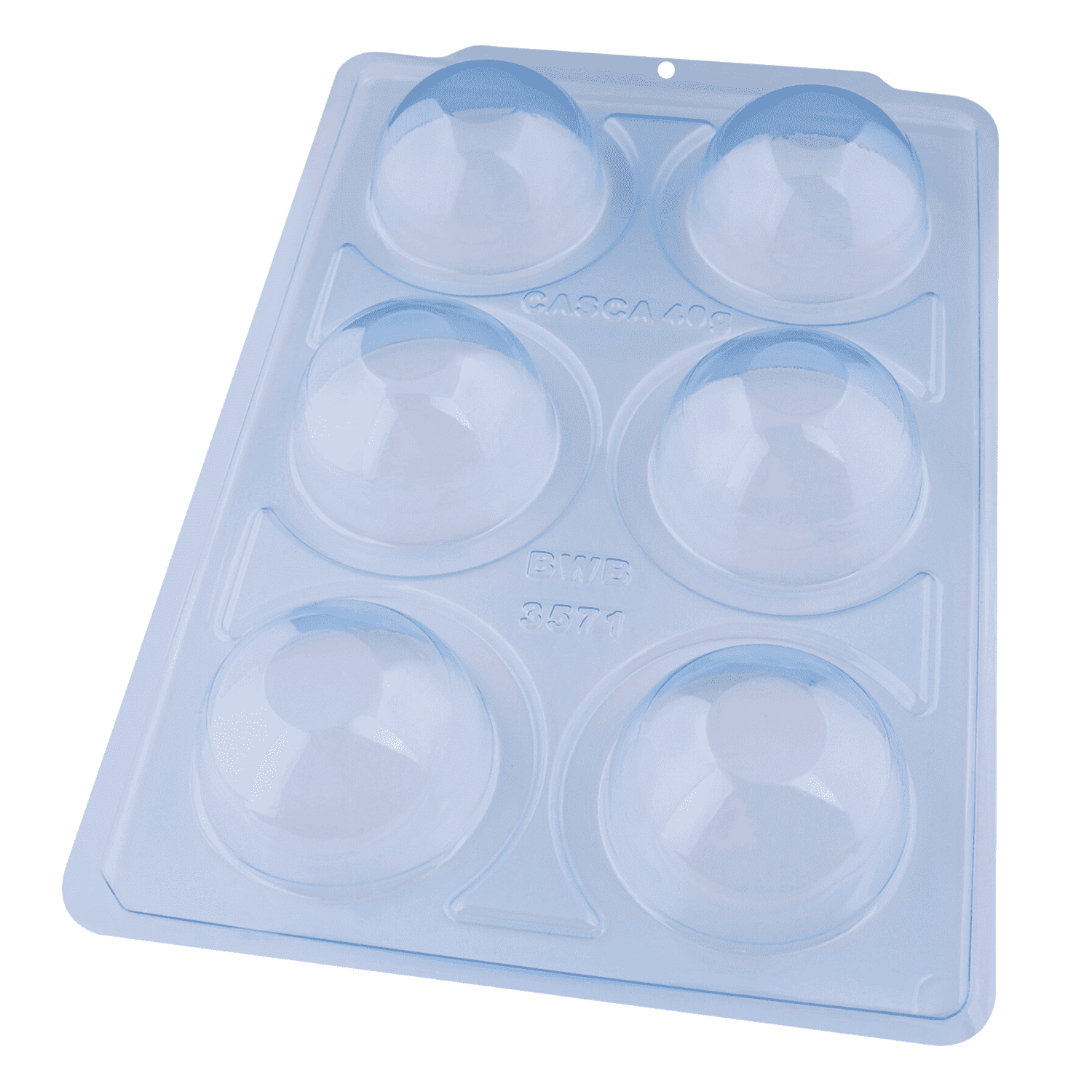 Molde Para Chocolate Bwb - Bol Con Borde Ondulado (6 Cavidades) 1 Molde Para Chocolate Bwb - Bol Con Borde Ondulado (6 Cavidades)