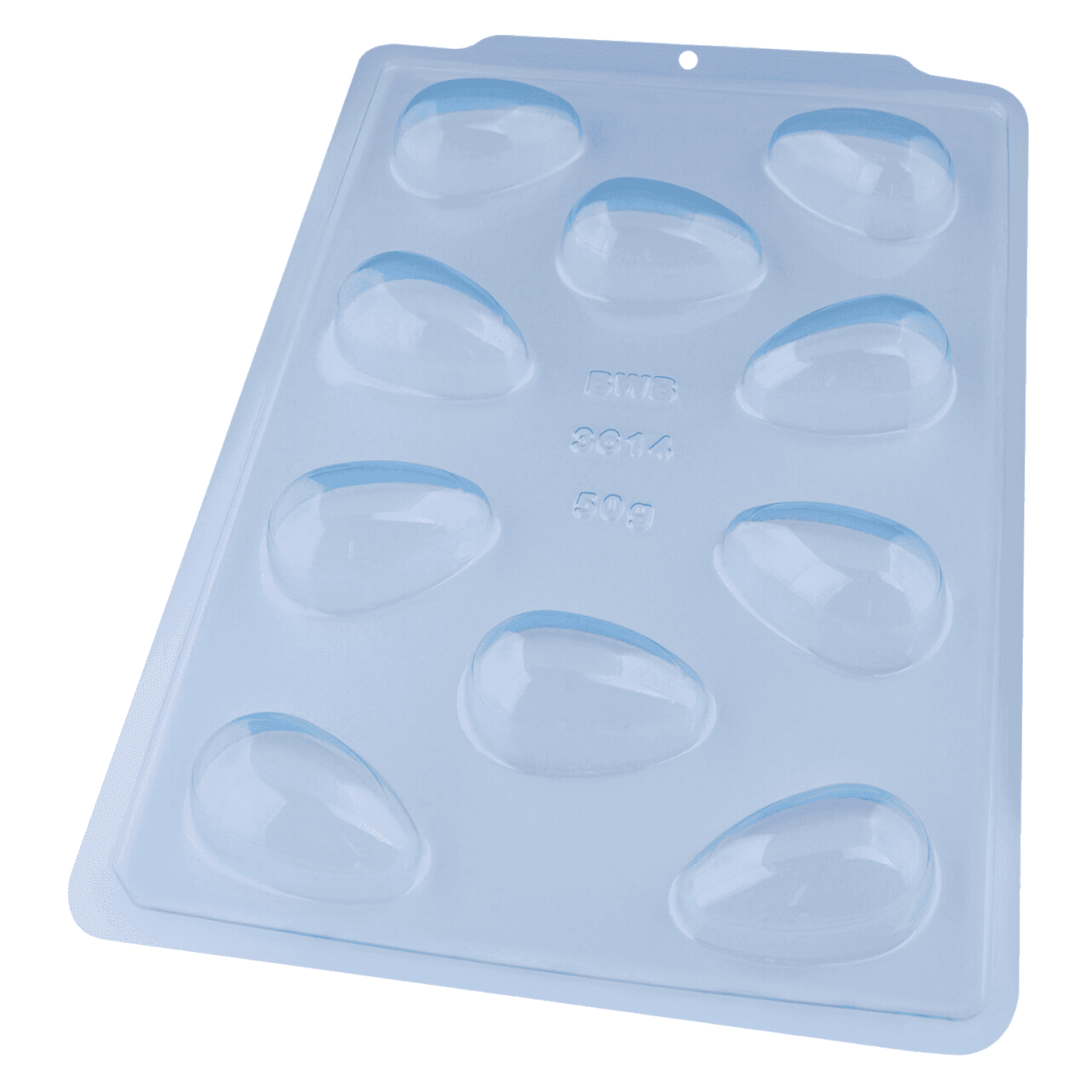 Molde Para Chocolate Bwb - Huevos Lisos (10 Cavidades) 1 Molde Para Chocolate Bwb - Huevos Lisos (10 Cavidades)