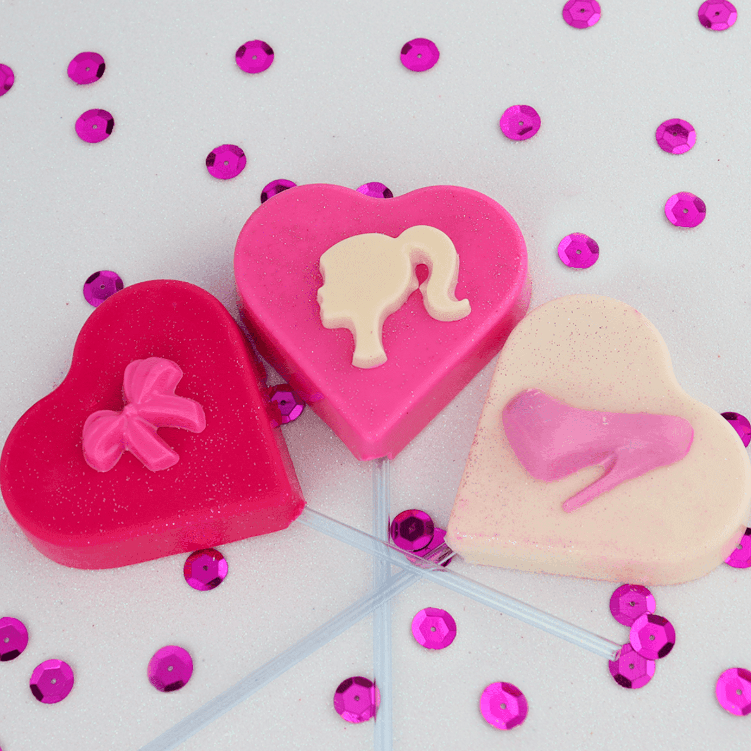 Molde Para Chocolate Bwb - Piruletas Corazon (3 Cavidades) 3 Molde Para Chocolate Bwb - Piruletas Corazon (3 Cavidades) - Imagen 3