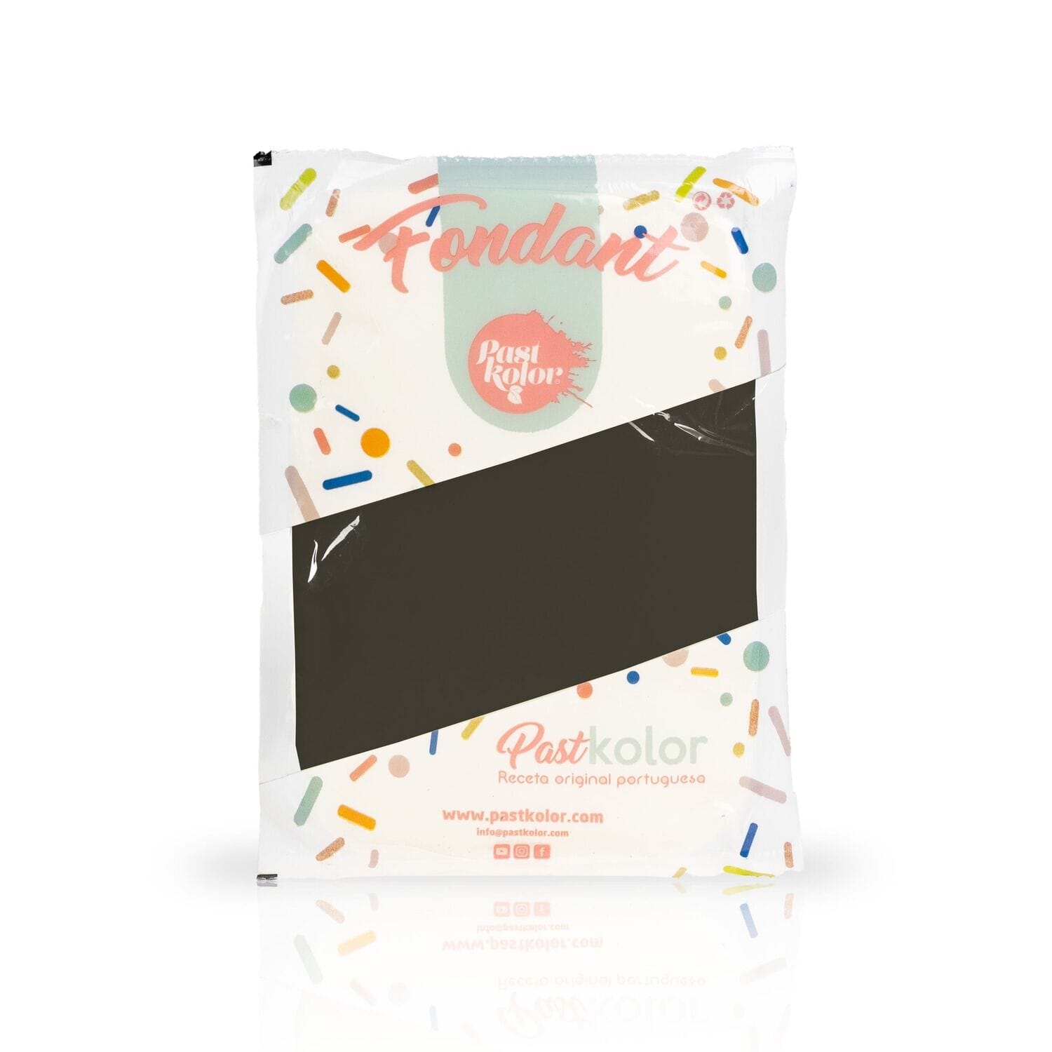 Fondant Pastkolor Negro - 1 Kg 1 Fondant Pastkolor Negro - 1 Kg