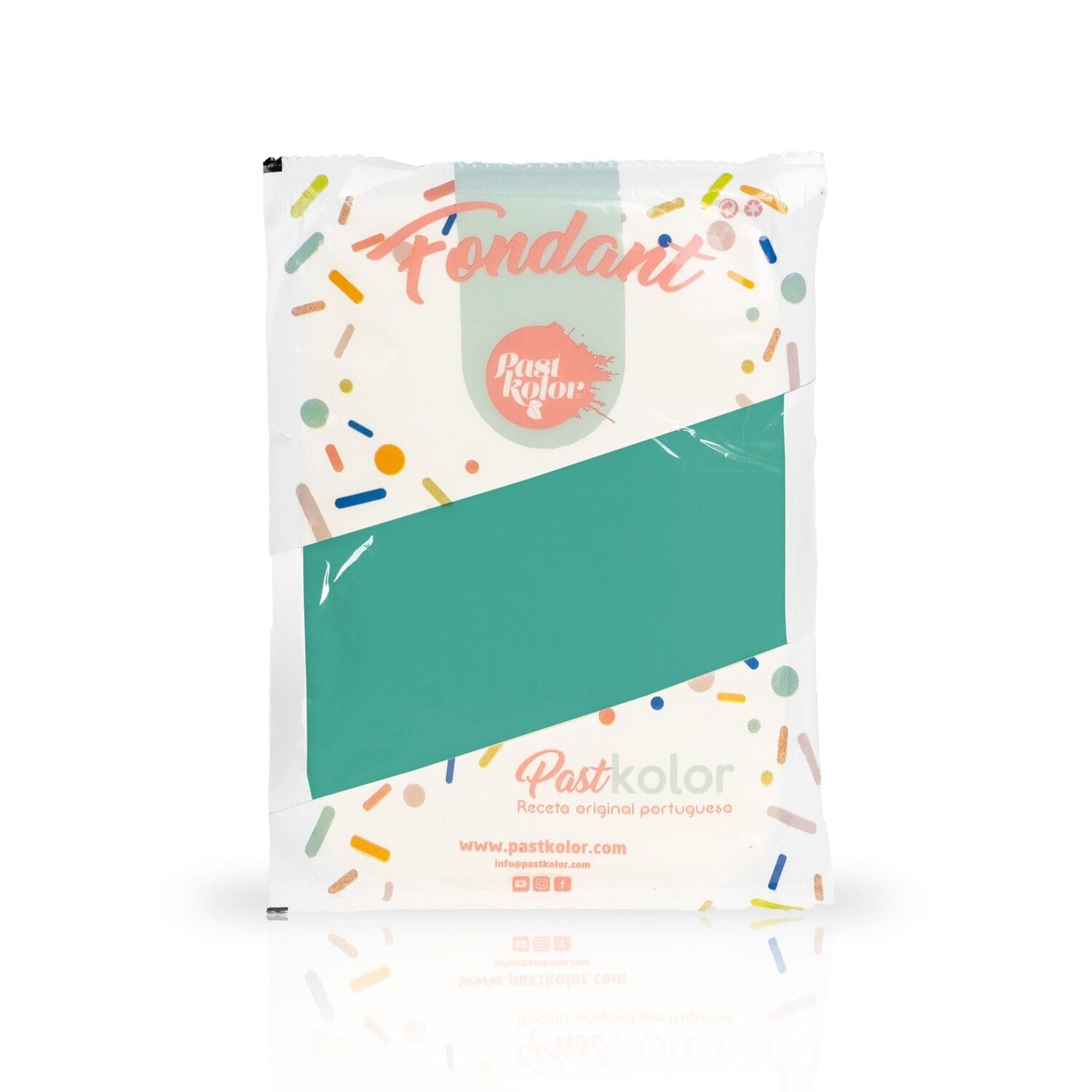 Fondant Pastkolor Azul Turquesa - 1 Kg 1 Fondant Pastkolor Azul Turquesa - 1 Kg