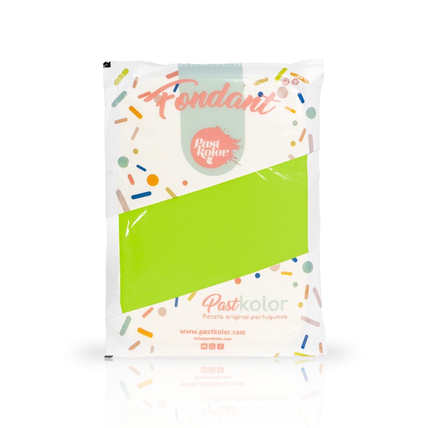 Fondant Pastkolor Verde Fluorescente - 1 Kg 1 Fondant Pastkolor Verde Fluorescente - 1 Kg