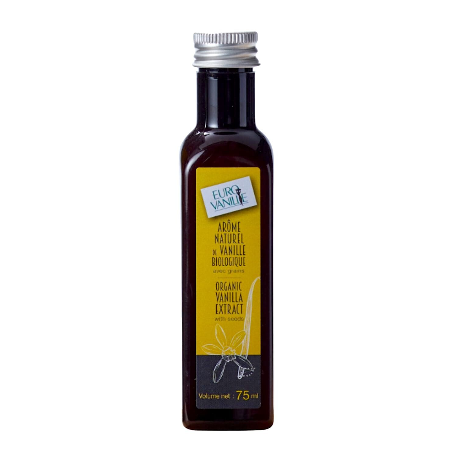 Extracto De Vainilla Bourbon Bio Con Semillas (75 Ml) - Eurovanille 1 Extracto De Vainilla Bourbon Bio Con Semillas (75 Ml) - Eurovanille