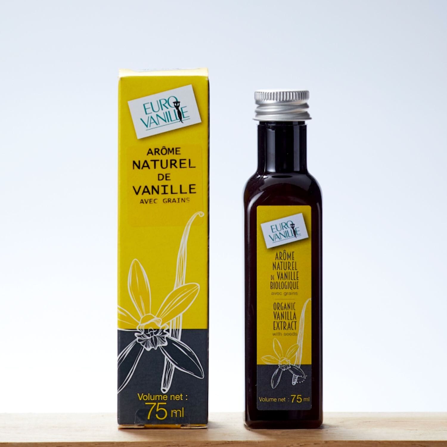 Extracto De Vainilla Bourbon Bio Con Semillas (75 Ml) - Eurovanille 2 Extracto De Vainilla Bourbon Bio Con Semillas (75 Ml) - Eurovanille - Imagen 2