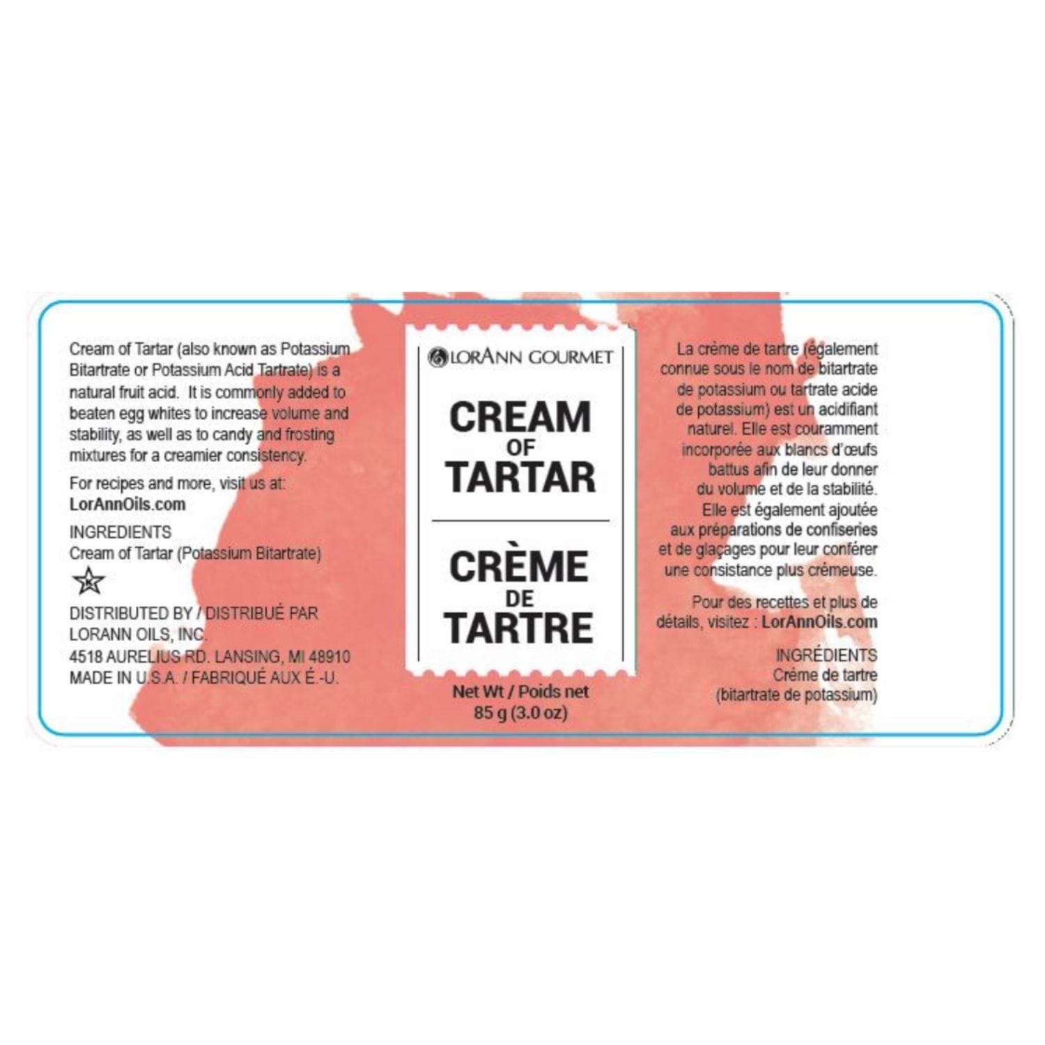 Cremor Tartaro Lorann - 473 Ml 2 Cremor Tartaro Lorann - 473 Ml - Imagen 2