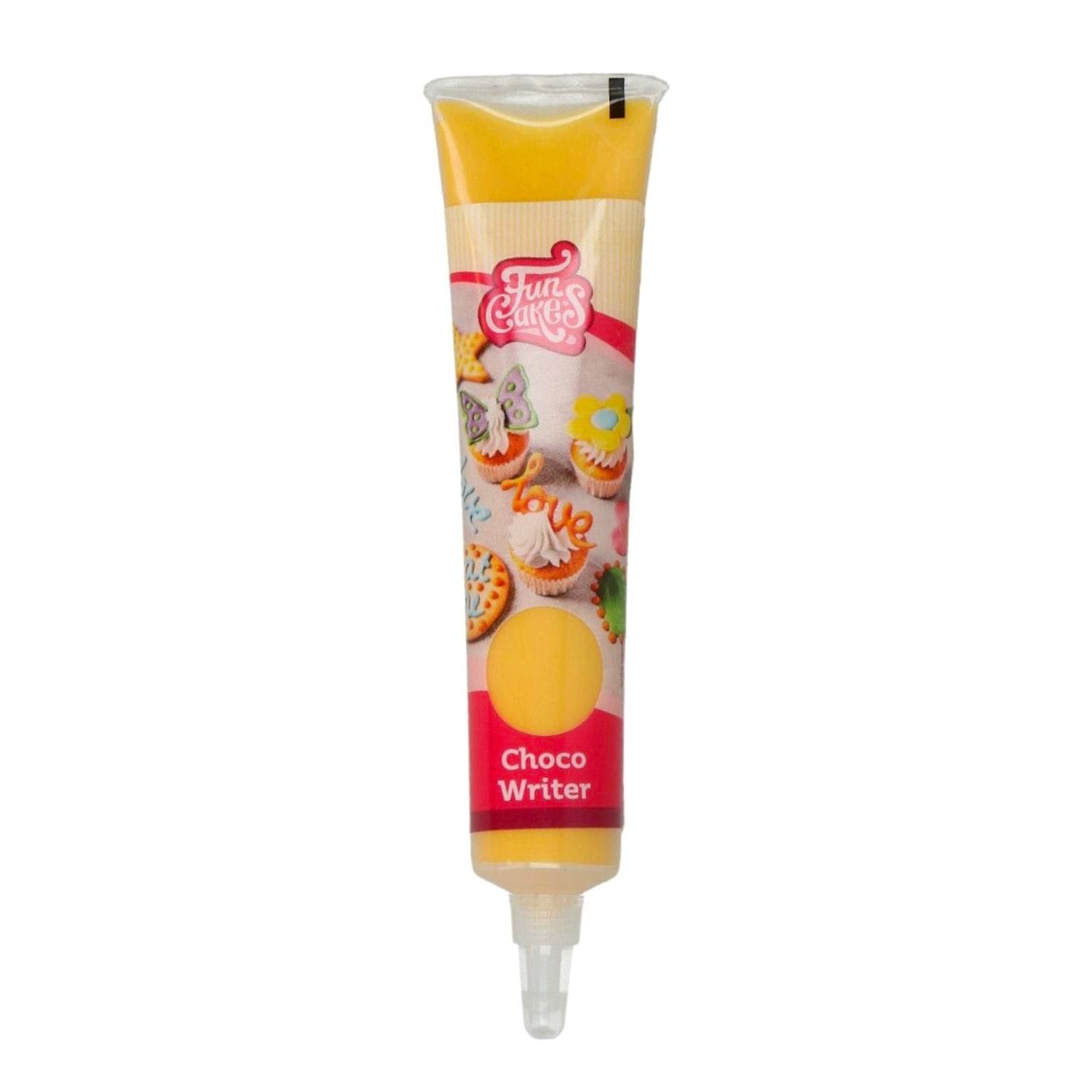 Tubo Escritor "choco Writer" Funcakes - Amarillo (25 G) 2 Tubo Escritor "choco Writer" Funcakes - Amarillo (25 G) - Imagen 2