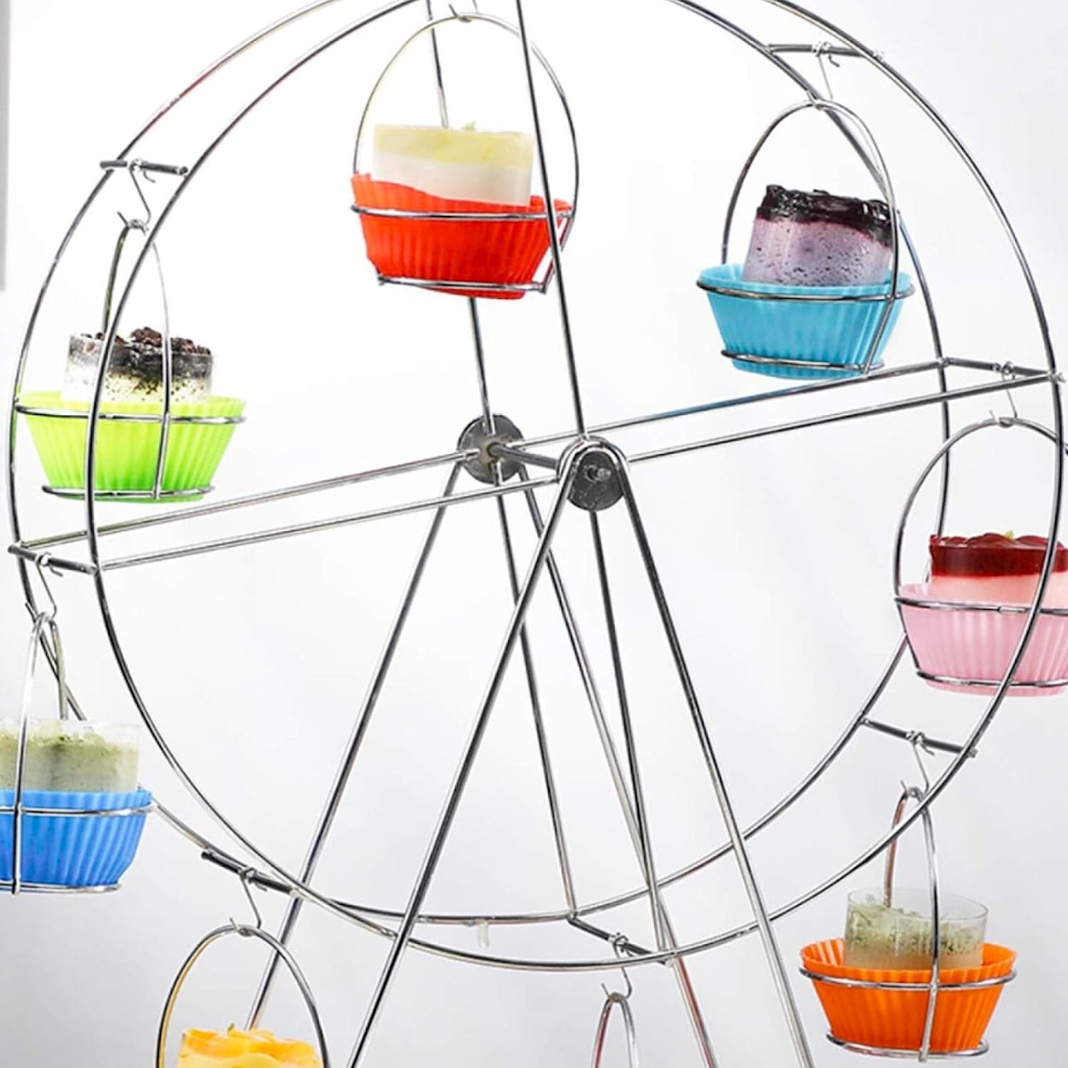 Stand Para 8 Cupcakes Noria Giratoria 2 Stand Para 8 Cupcakes Noria Giratoria - Imagen 2