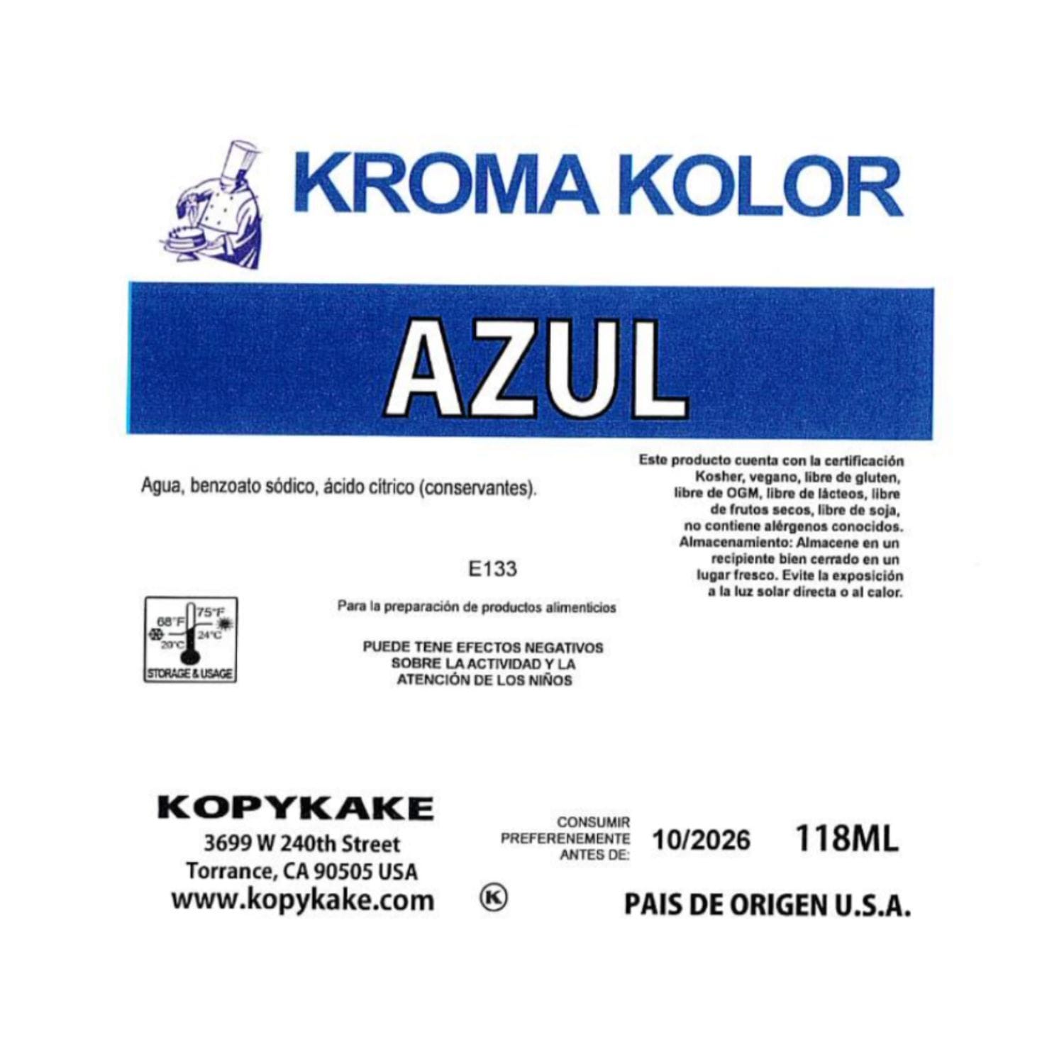 Colorante Aerografo "kroma Kolor" Kopykake - Azul (118 Ml) 3 Colorante Aerografo "kroma Kolor" Kopykake - Azul (118 Ml) - Imagen 3