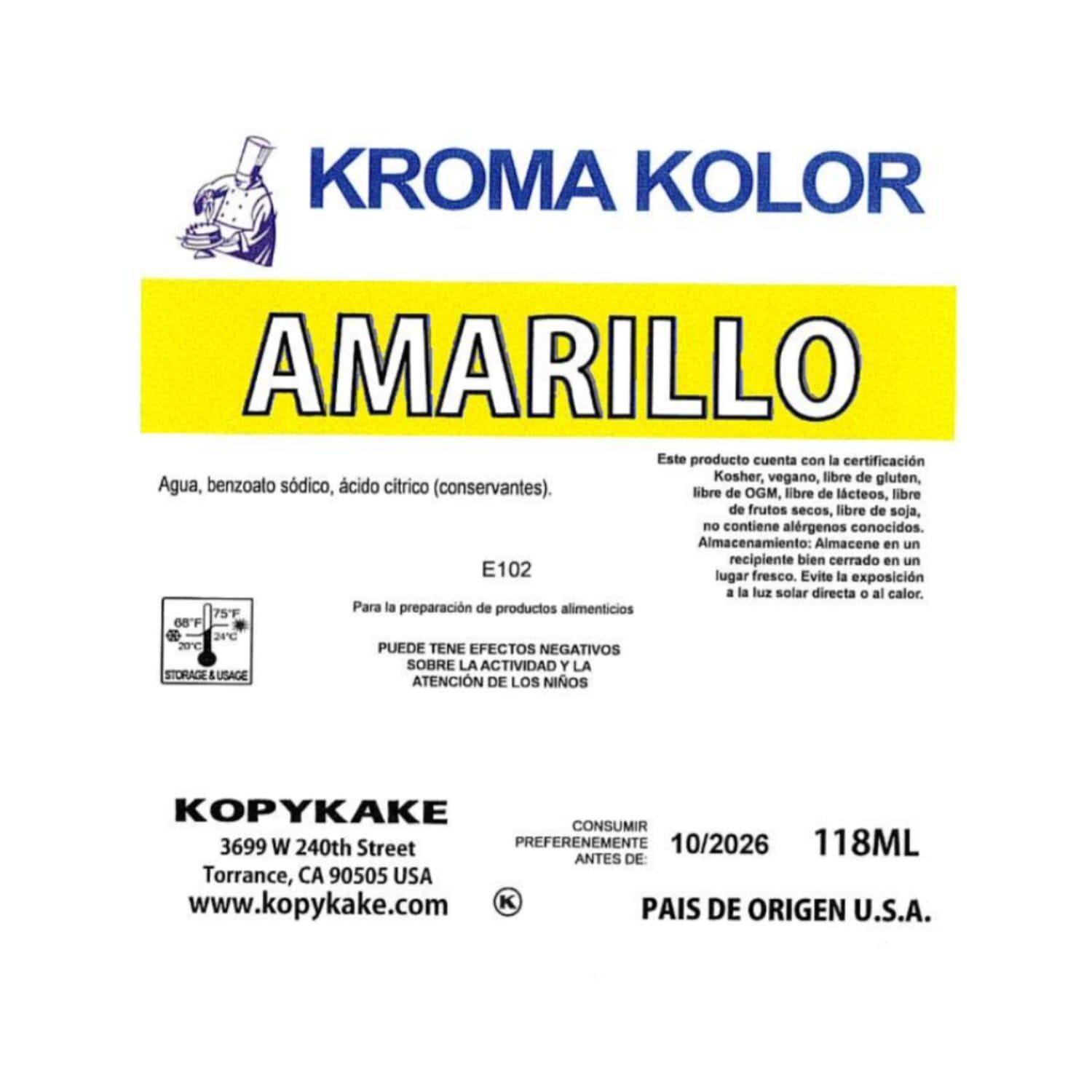 Colorante Aerografo "kroma Kolor" Kopykake - Amarillo (118 Ml) 2 Colorante Aerografo "kroma Kolor" Kopykake - Amarillo (118 Ml) - Imagen 2
