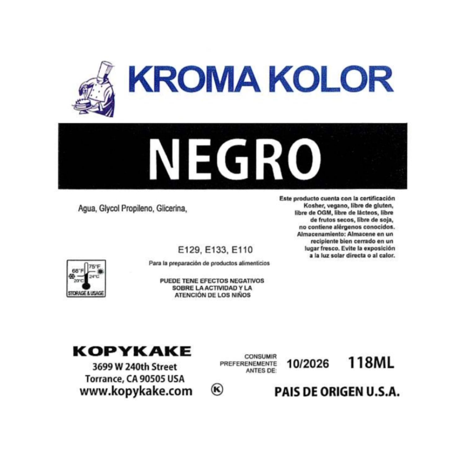 Colorante Aerografo "kroma Kolor" Kopykake - Negro (118 Ml) 3 Colorante Aerografo "kroma Kolor" Kopykake - Negro (118 Ml) - Imagen 3