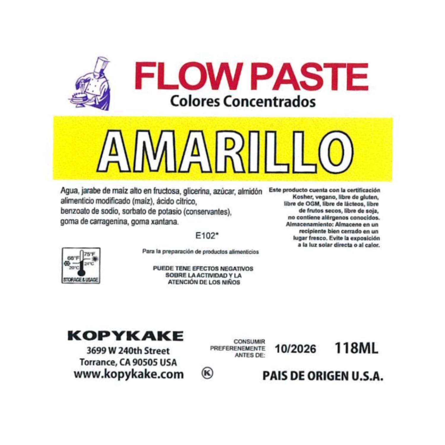 Colorante En Gel "flow Paste" Kopykake - Amarillo (118 Ml) 3 Colorante En Gel "flow Paste" Kopykake - Amarillo (118 Ml) - Imagen 3