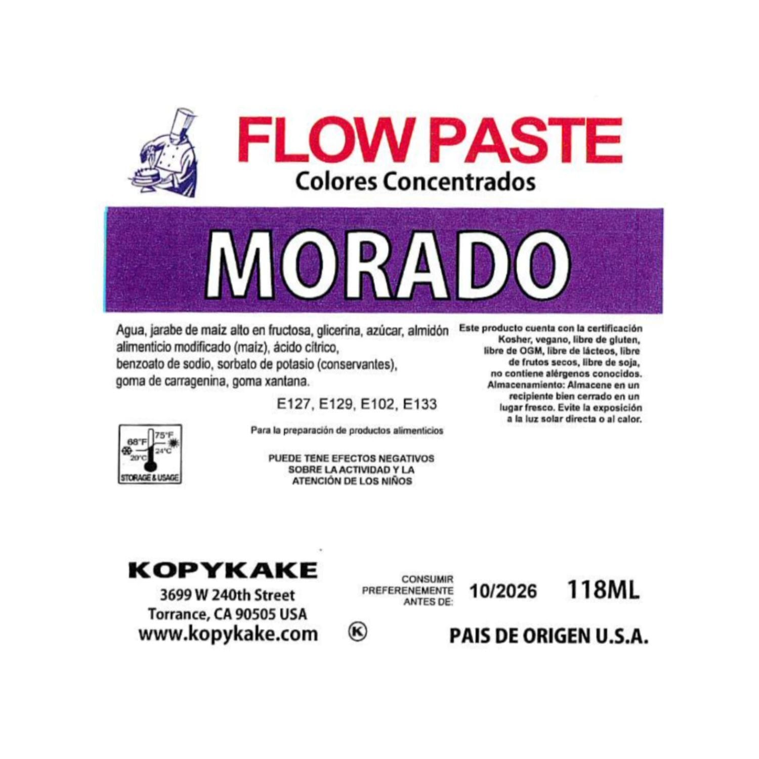 Colorante En Gel "flow Paste" Kopykake - Morado (118 Ml) 3 Colorante En Gel "flow Paste" Kopykake - Morado (118 Ml) - Imagen 3