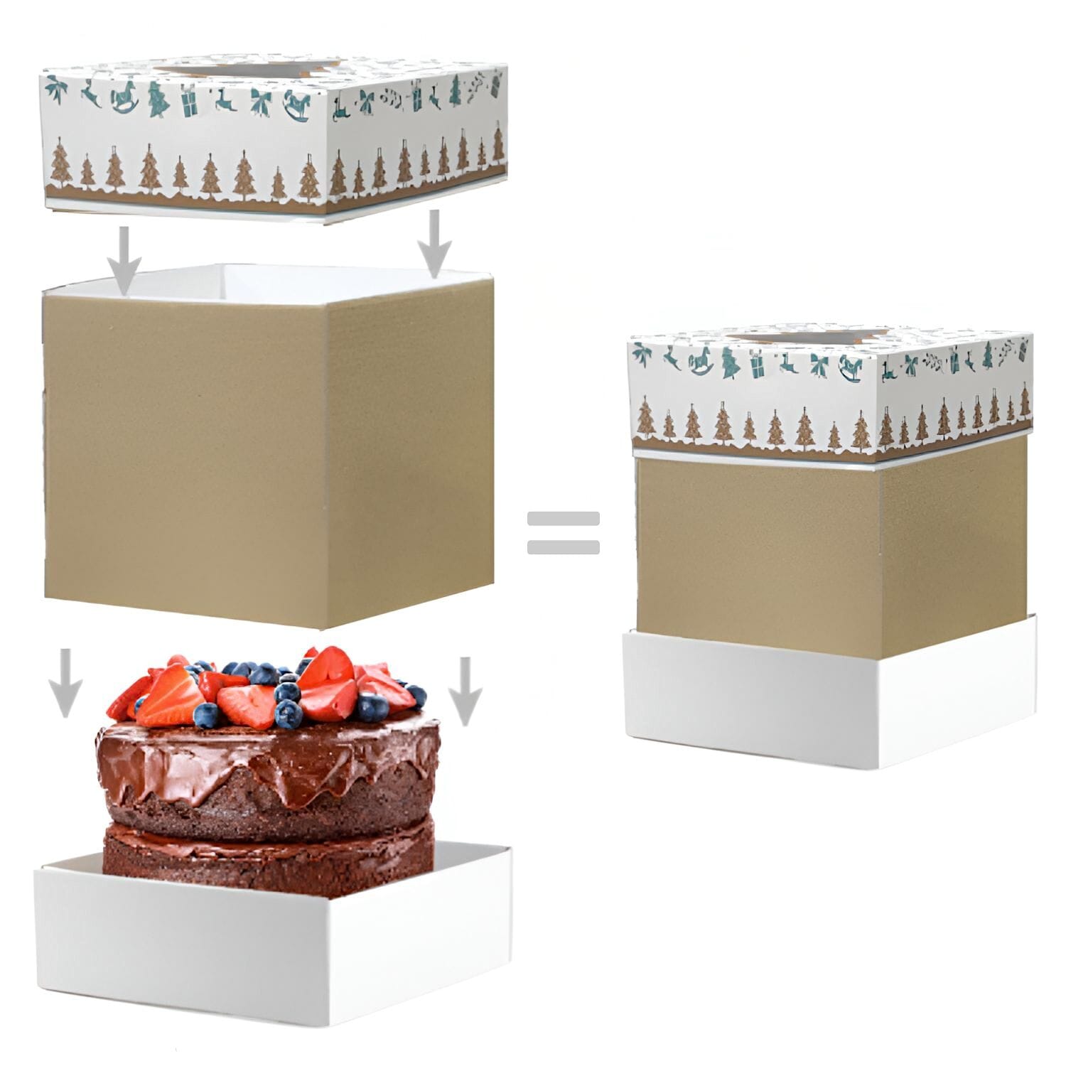 Soporte Extension Reversible De Caja Para Tarta - 29,5 Cm 2 Soporte Extension Reversible De Caja Para Tarta - 29,5 Cm - Imagen 2