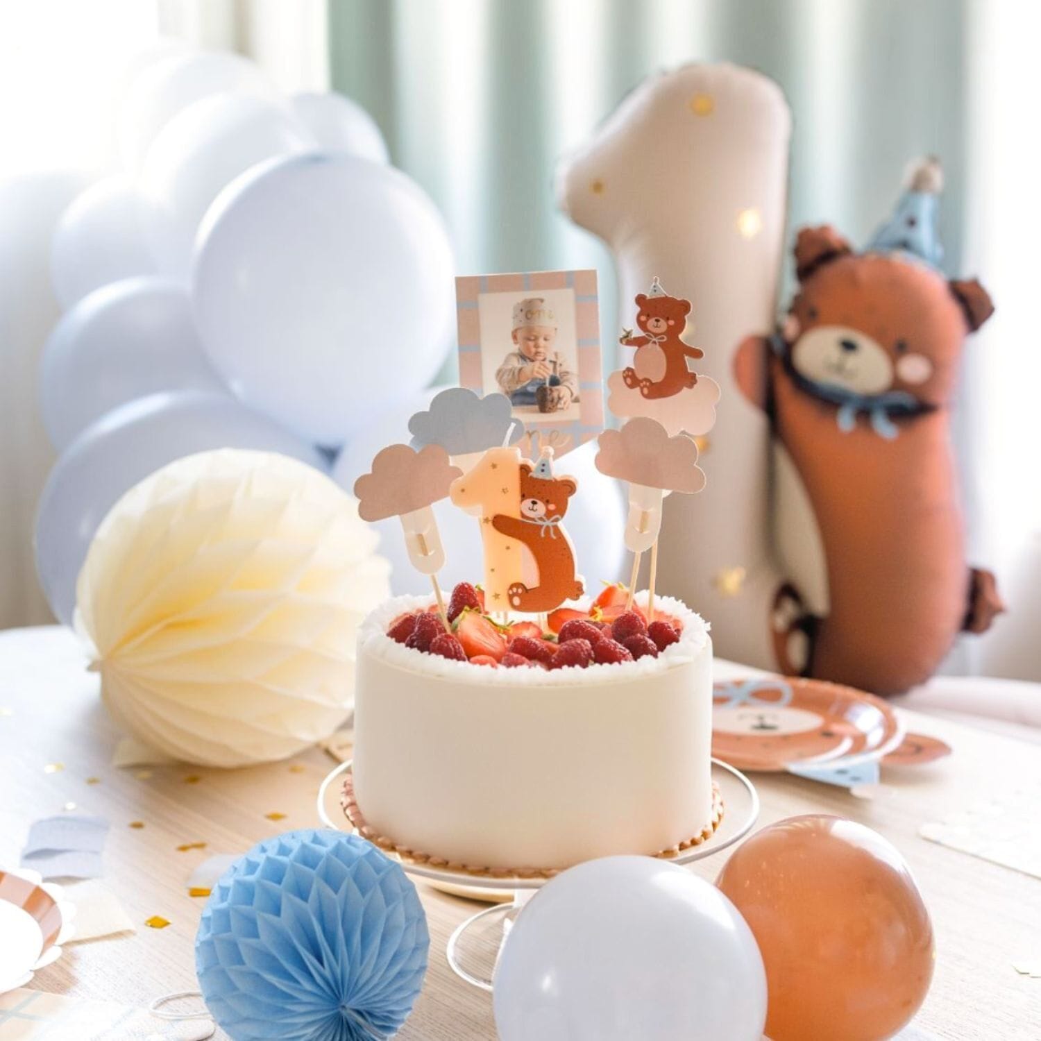 Topper Para Tarta Partydeco - Osito "teddy" 2 Topper Para Tarta Partydeco - Osito "teddy" - Imagen 2