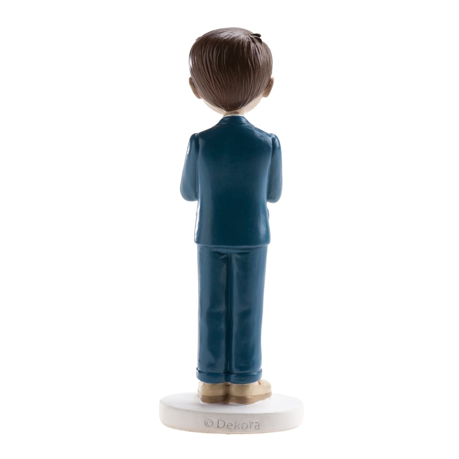 Figura Para Tarta Comunion - NiÑo Con Traje Azul Y Rosario 4 Figura Para Tarta Comunion - NiÑo Con Traje Azul Y Rosario - Imagen 4