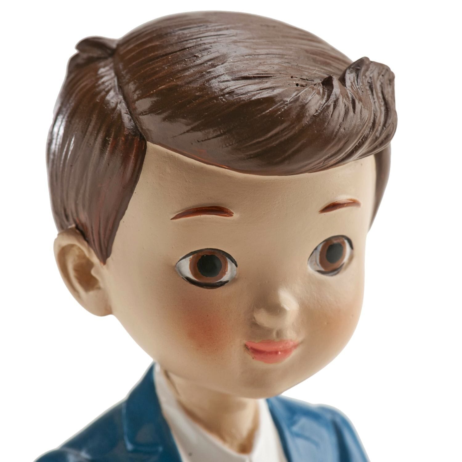 Figura Para Tarta Comunion - NiÑo Con Traje Azul Y Rosario 3 Figura Para Tarta Comunion - NiÑo Con Traje Azul Y Rosario - Imagen 3