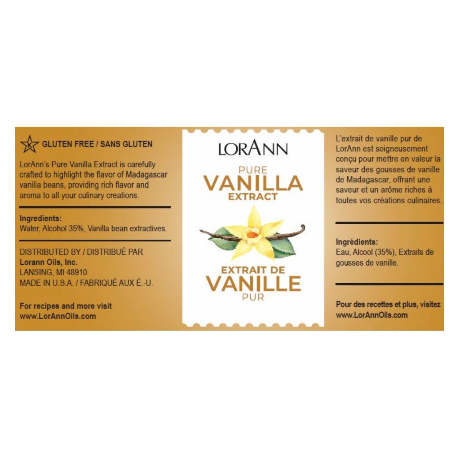 Extracto Puro De Vainilla Lorann - 60 Ml 2 Extracto Puro De Vainilla Lorann - 60 Ml - Imagen 2