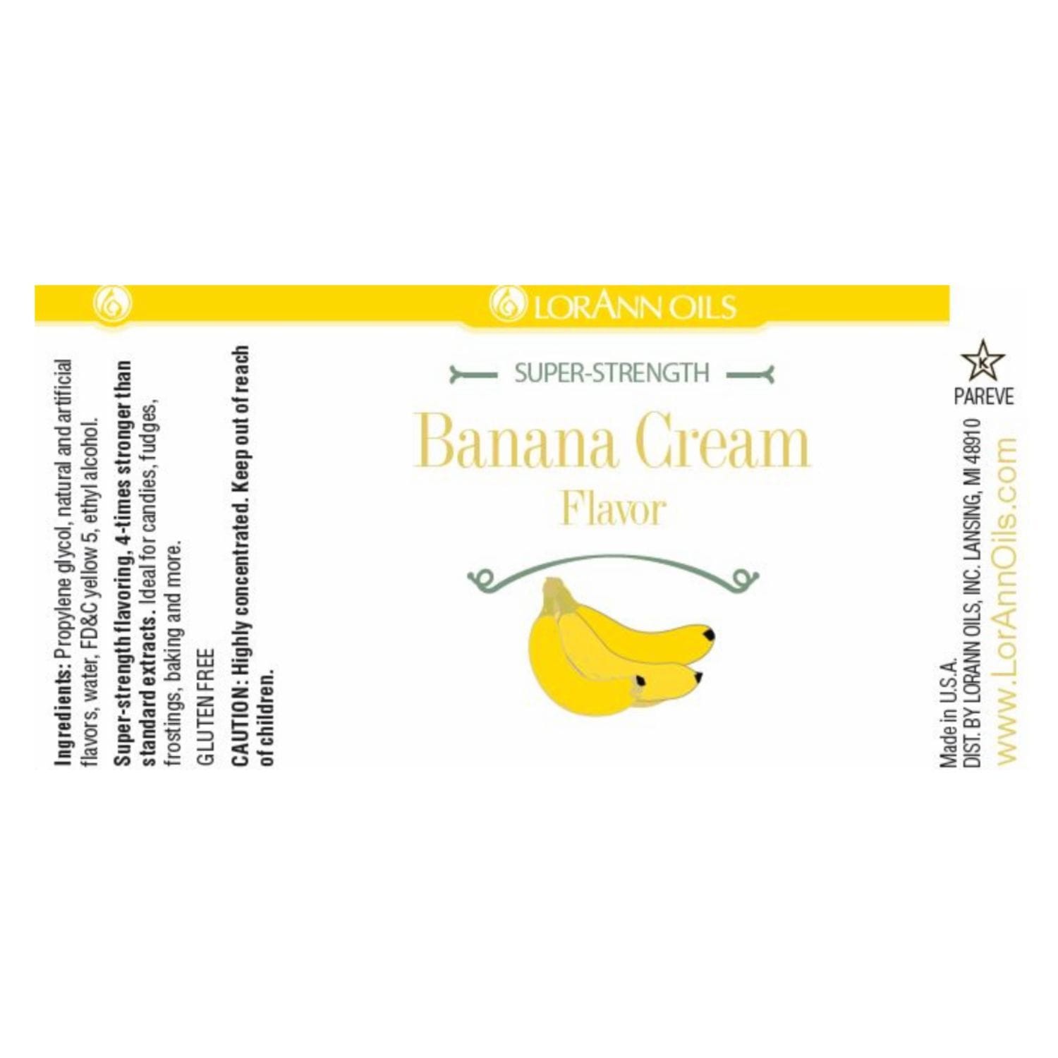 Aroma "super-strength" Lorann - Crema De Platano / Banana Cream (29,5 Ml) 2 Aroma "super-strength" Lorann - Crema De Platano / Banana Cream (29,5 Ml) - Imagen 2