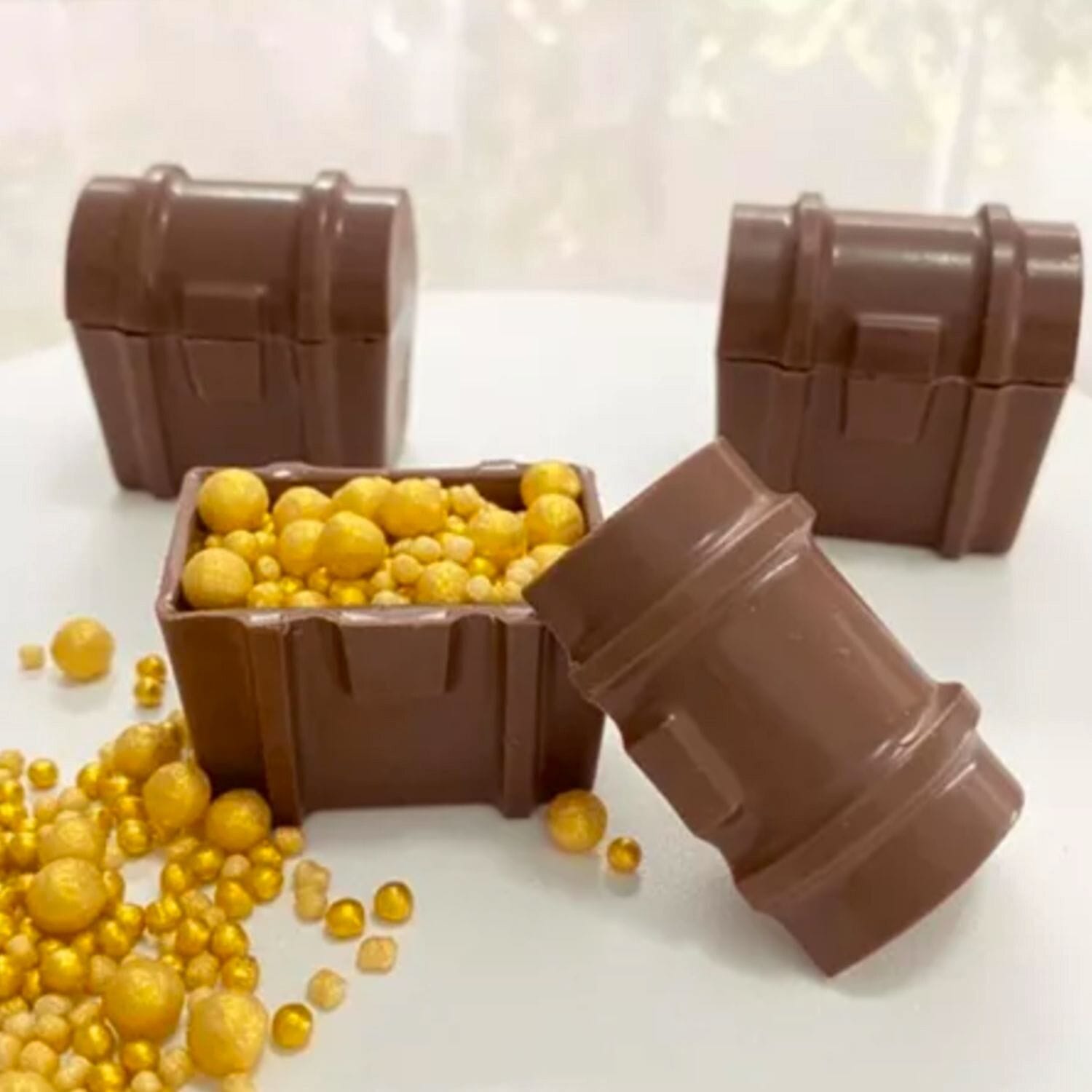Molde Para Chocolate Bwb - Cofres Del Tesoro (6 Cavidades) 2 Molde Para Chocolate Bwb - Cofres Del Tesoro (6 Cavidades) - Imagen 2