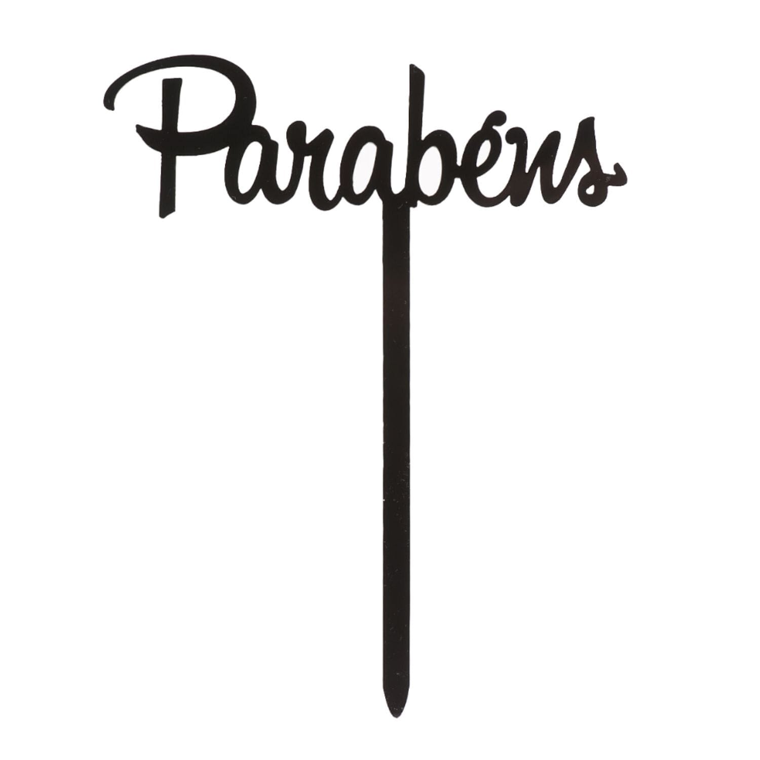 Topper Para Tarta Negro Dekora - "parebens" 1 Topper Para Tarta Negro Dekora - "parebens"