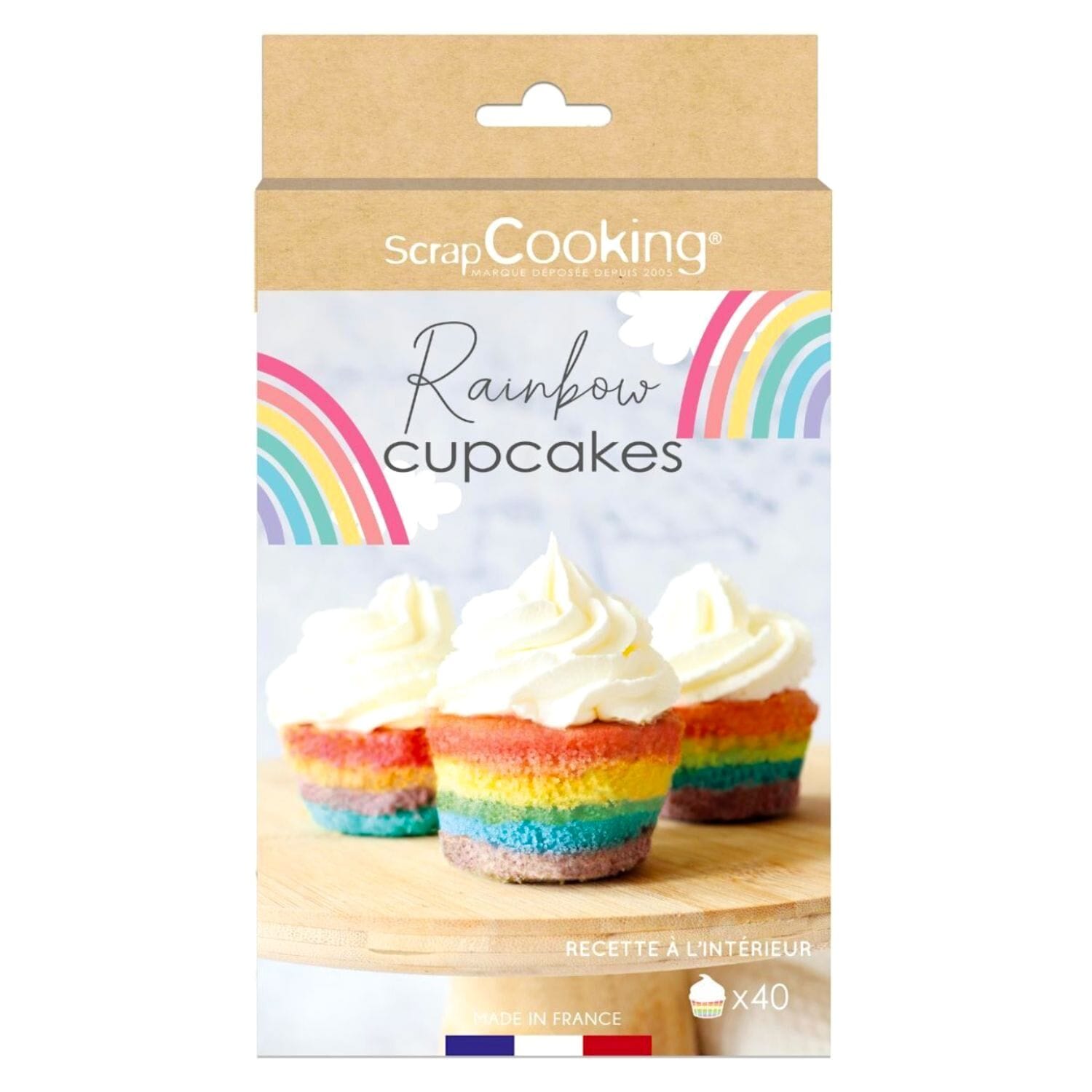 Set Cupcakes Arcoiris Scrapcooking 1 Set Cupcakes Arcoiris Scrapcooking