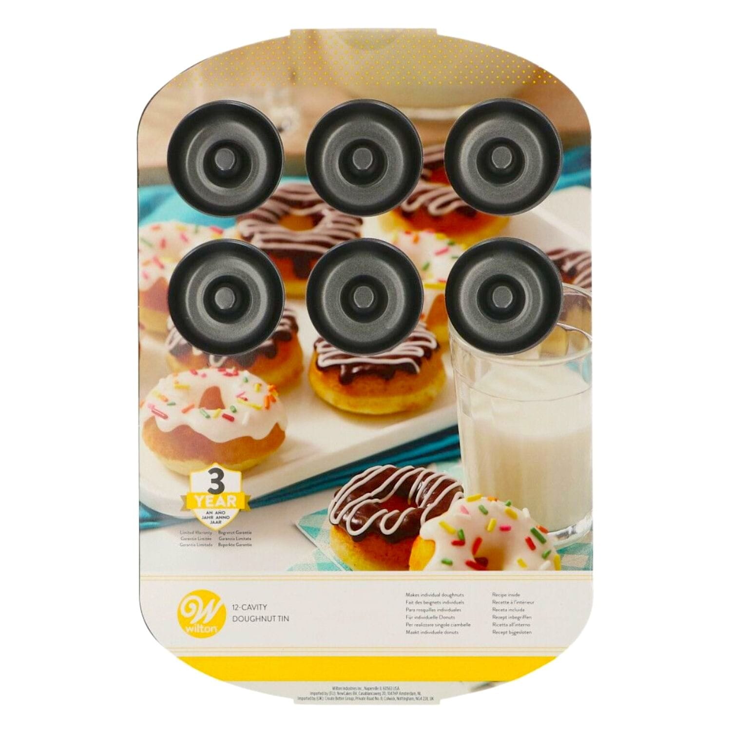 MOLDE PARA DONUTS MEDIANOS WILTON - 12 CAVIDADES 1 MOLDE PARA DONUTS MEDIANOS WILTON - 12 CAVIDADES