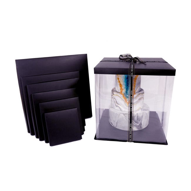 Caja Para Tarta Deluxe Negra - 33,5 X 37 Cm 3 Caja Para Tarta Deluxe Negra - 33,5 X 37 Cm - Imagen 3
